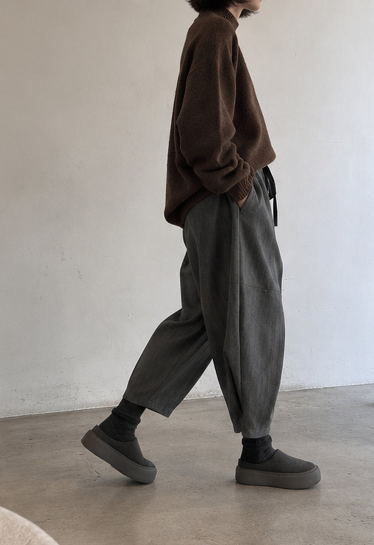 Elsewhere barrel-leg pants
