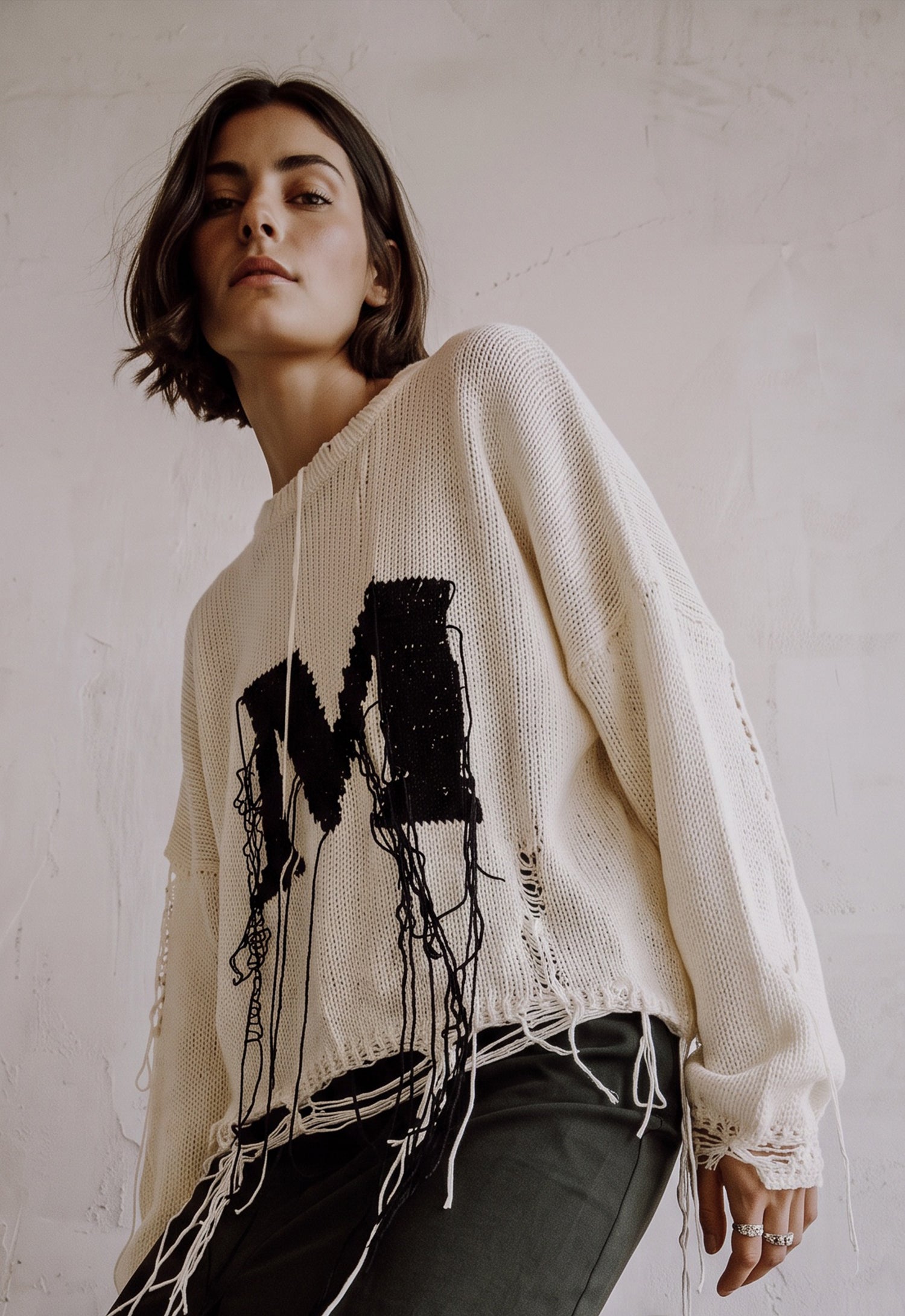 EDGE HAND KNITTED TOP