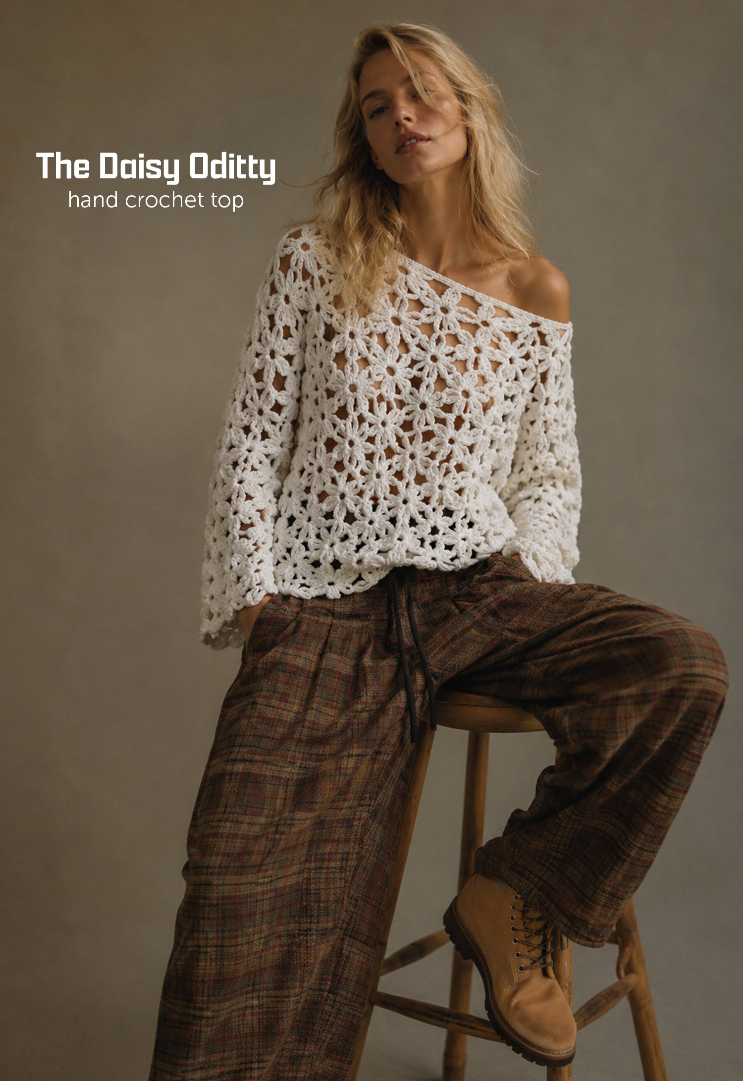 The Daisy Oditty Hand Crochet Top