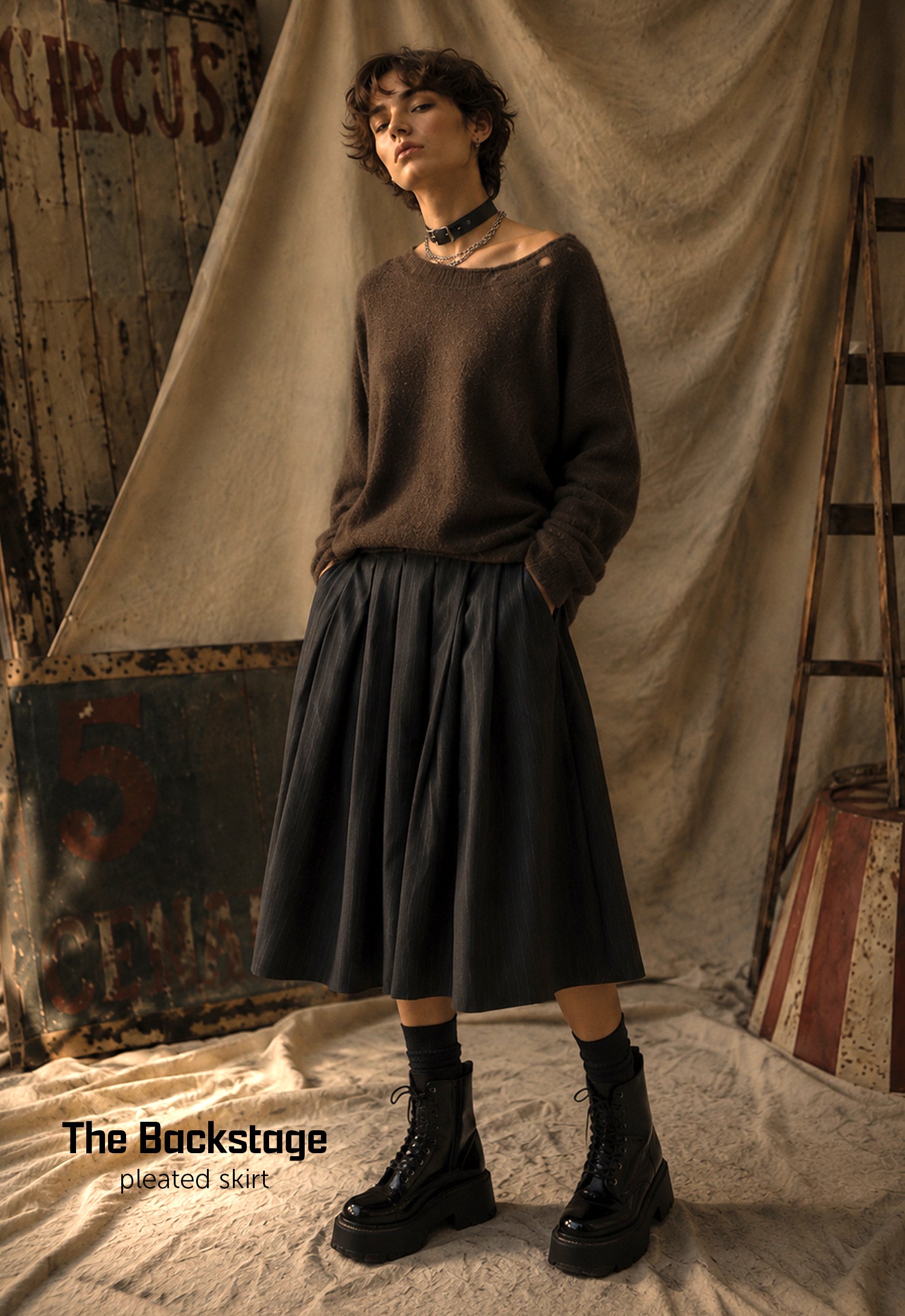 The Backstage Pleated Skirt