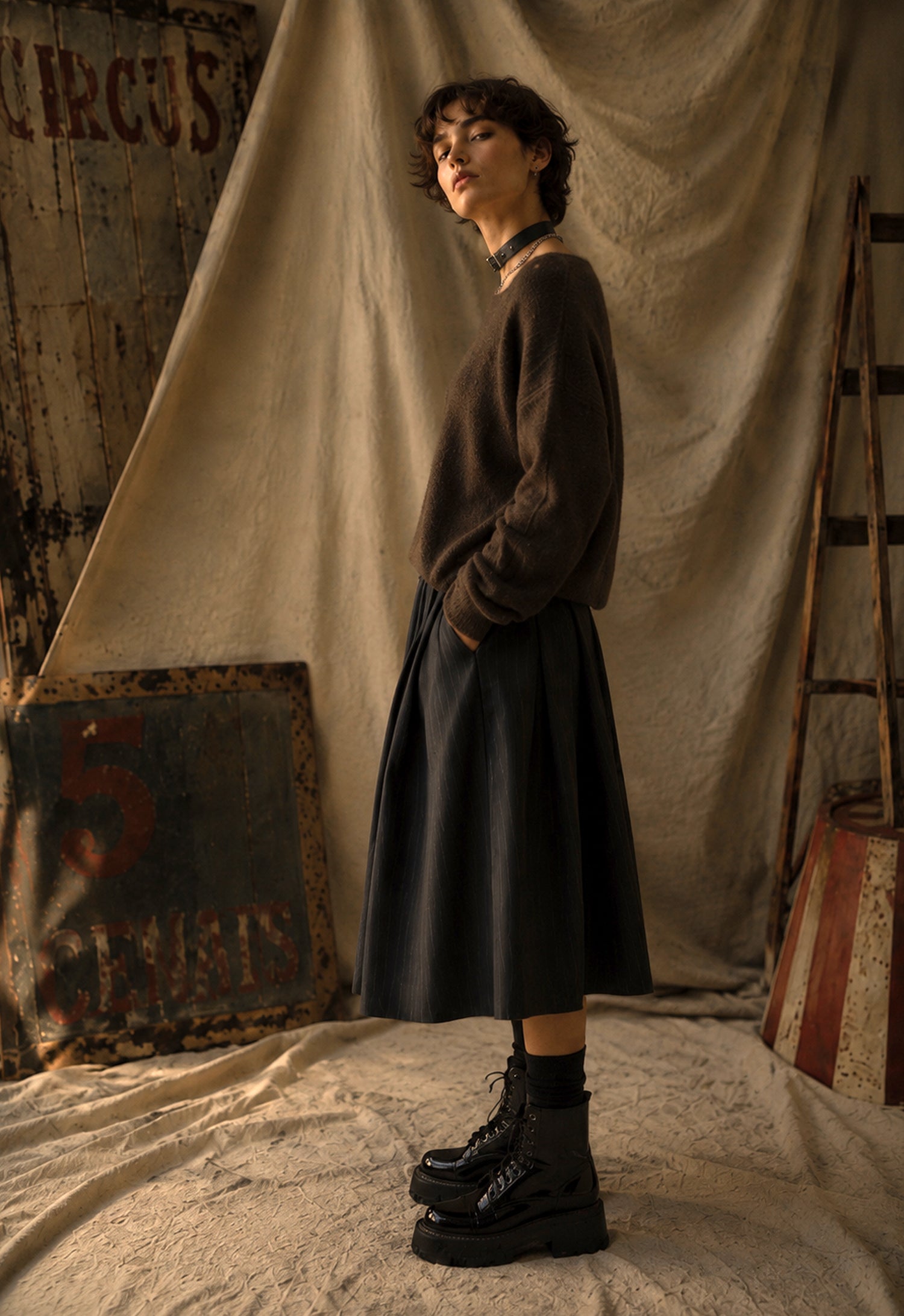 The Backstage Pleated Skirt