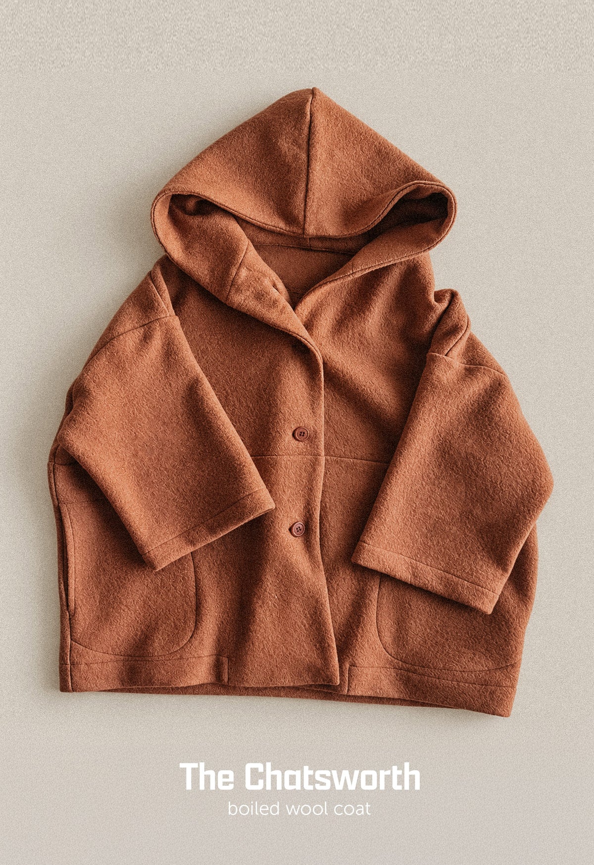 The Chatsworth boiled wool coat