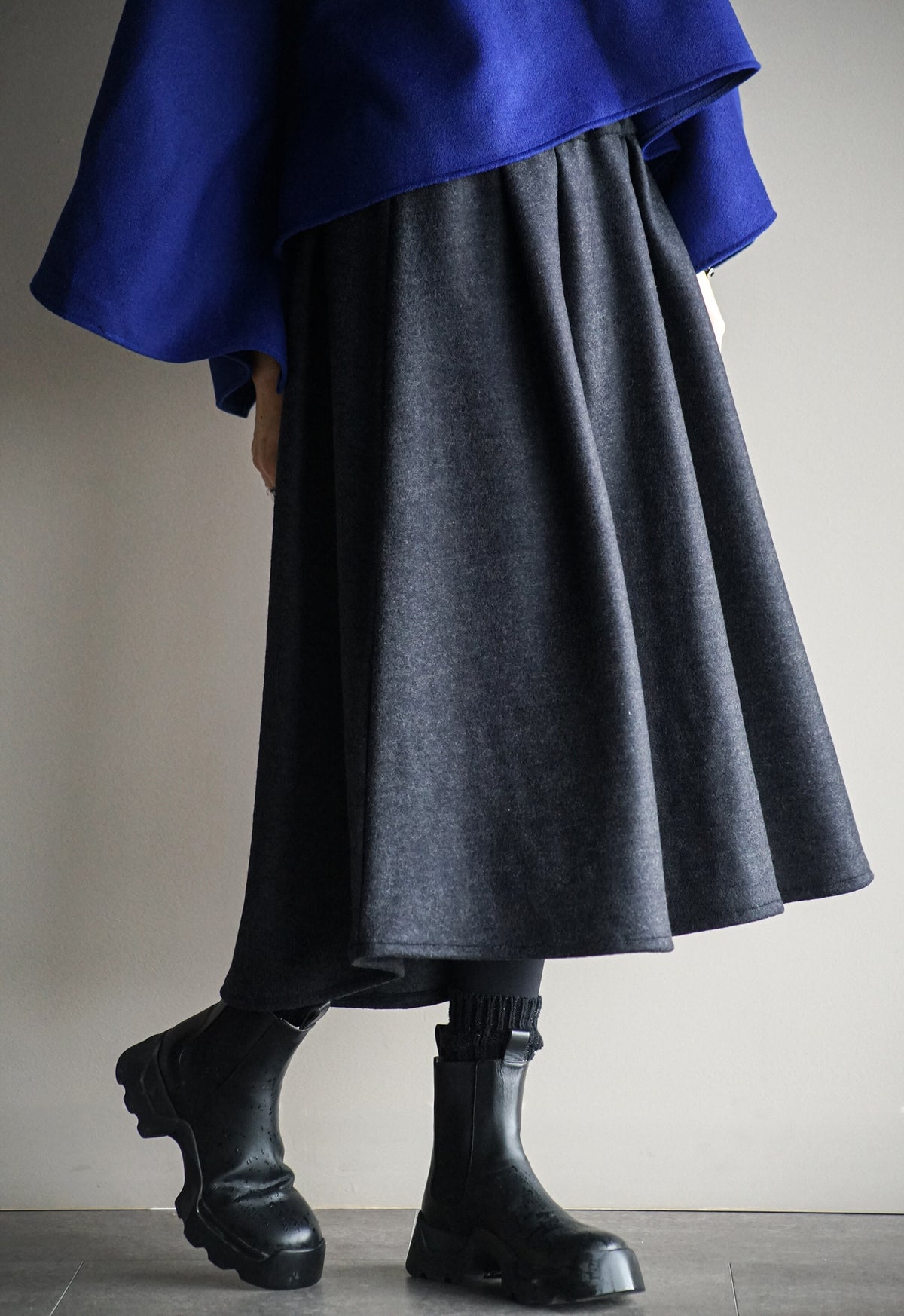 Wool Pleated Skirt