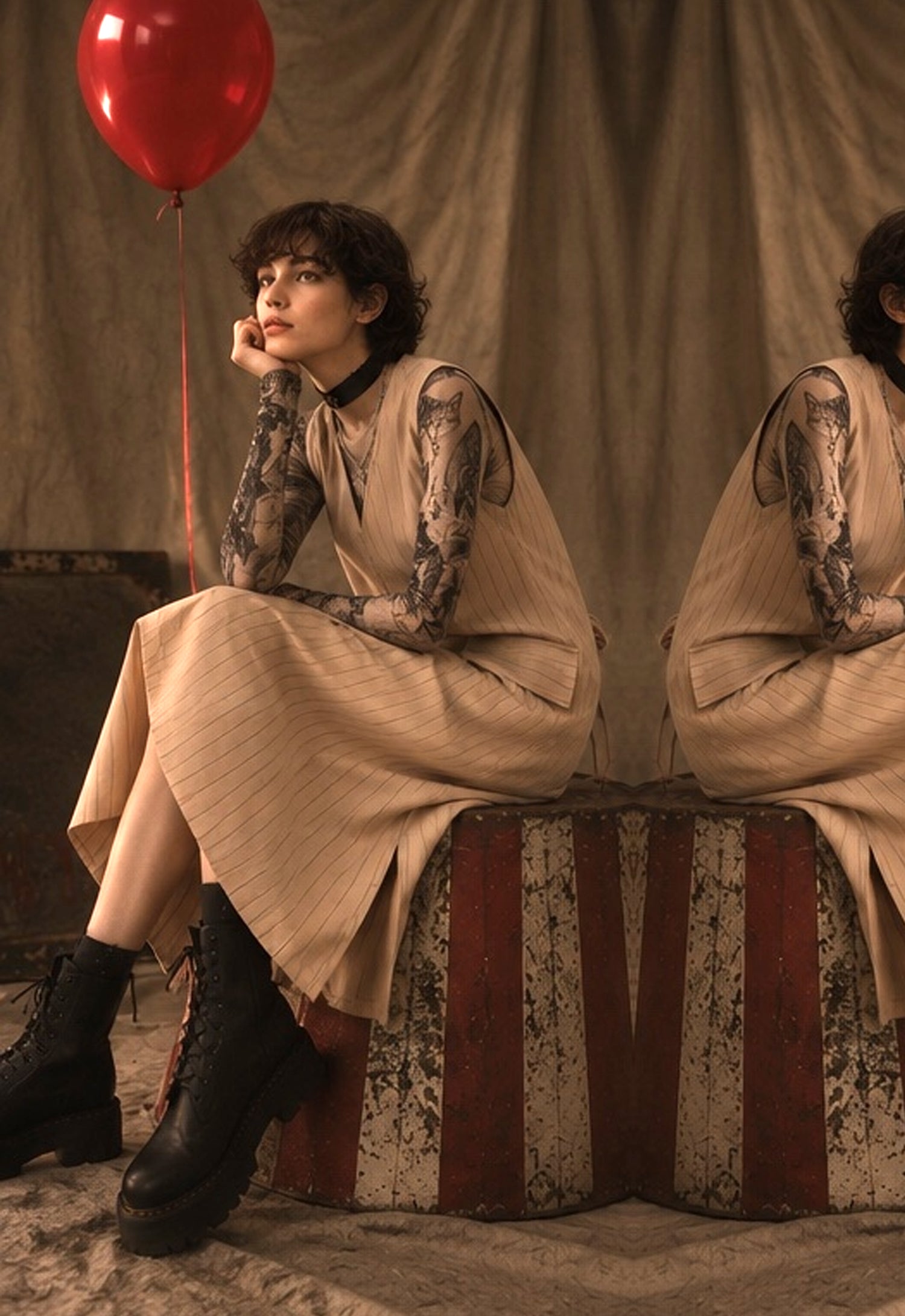 The Ringmaster Pinafore Dress