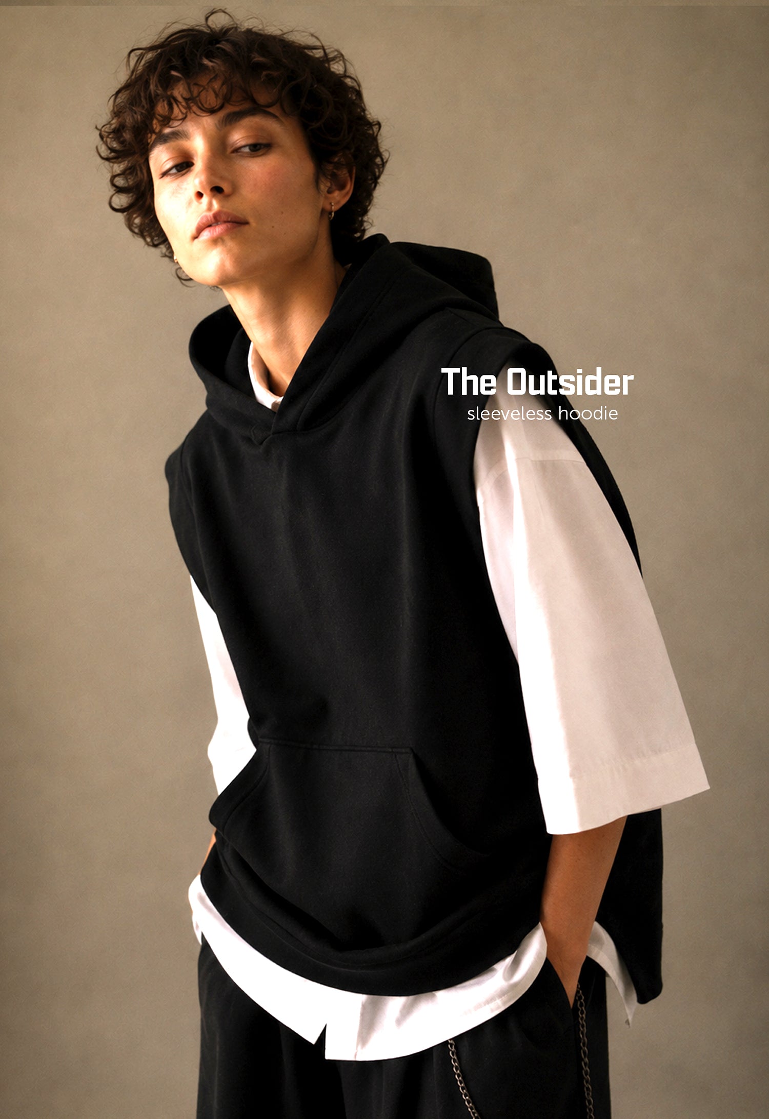 The Outsider Sleeveless Hoodie