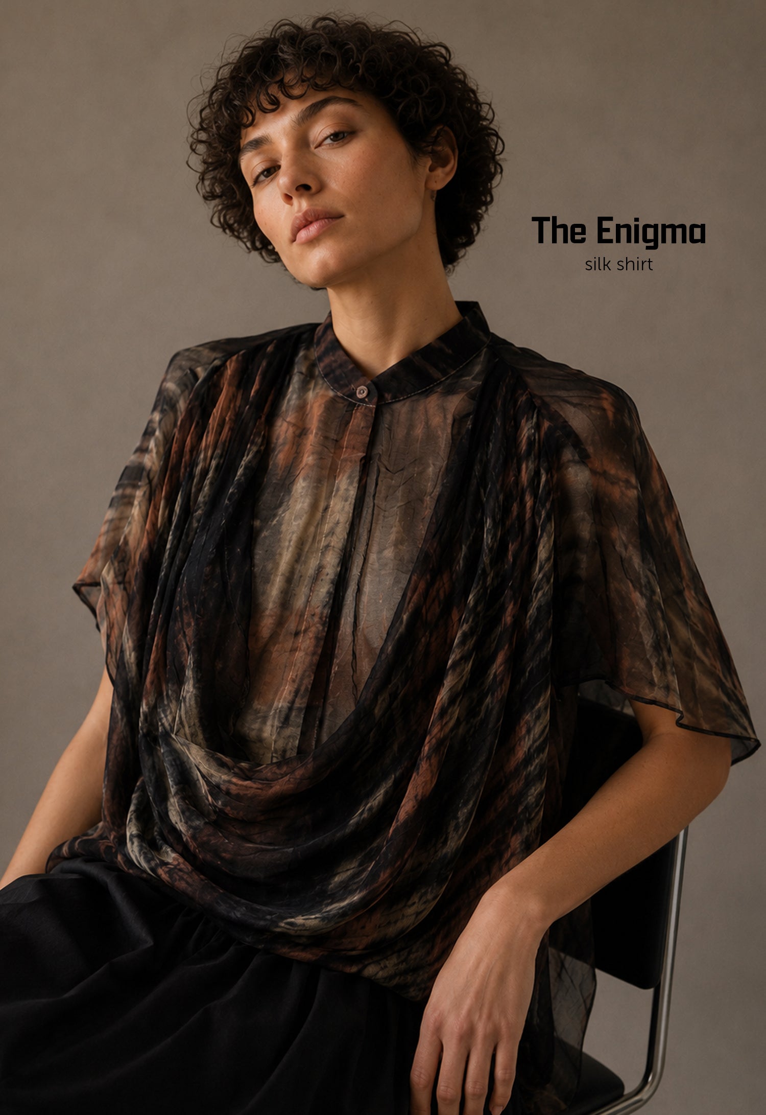 The Enigma Natural Silk Shirt
