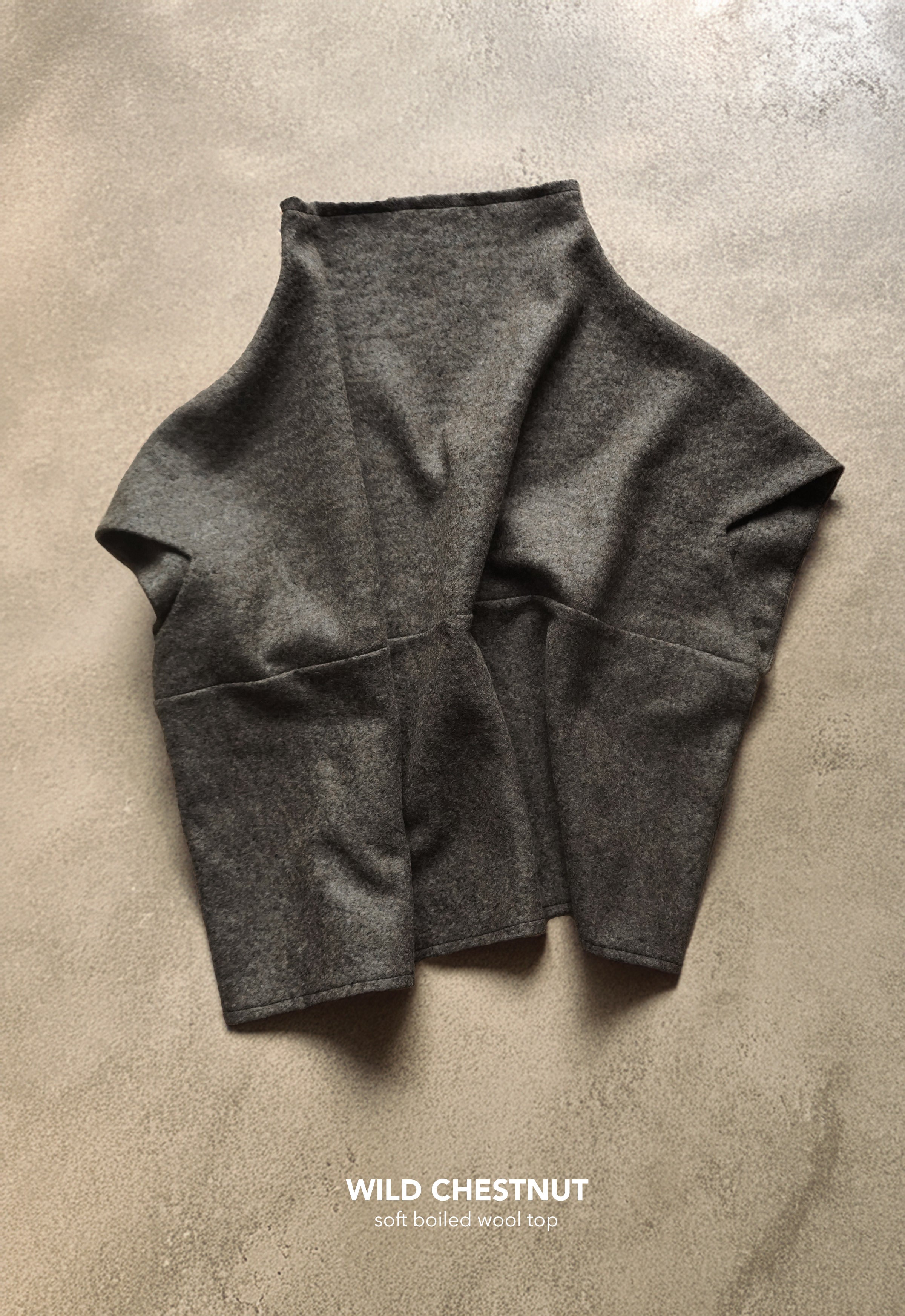 WILD CHESTNUT BOILED WOOL TOP