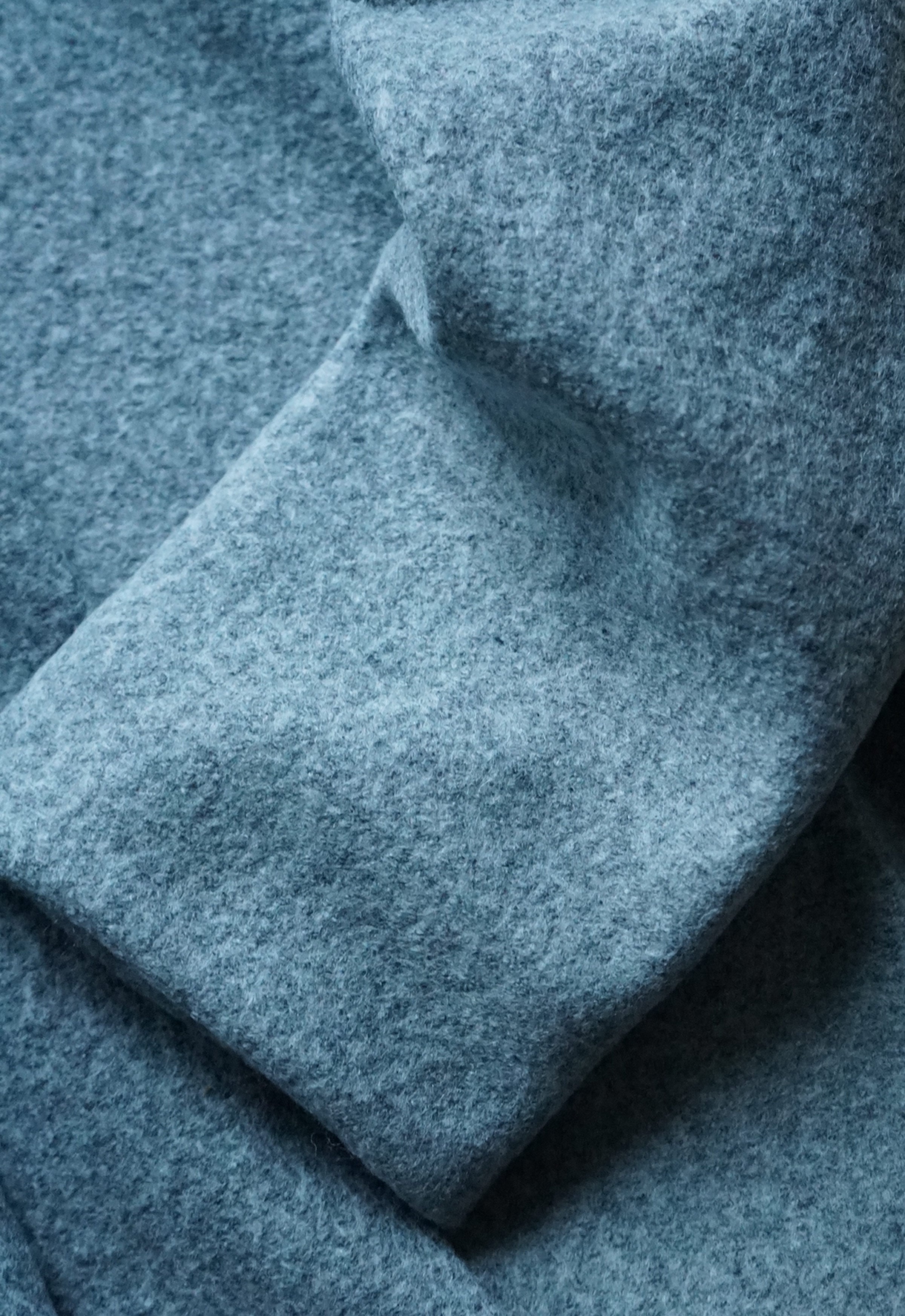 Storm Blue Boiled Wool Blazer