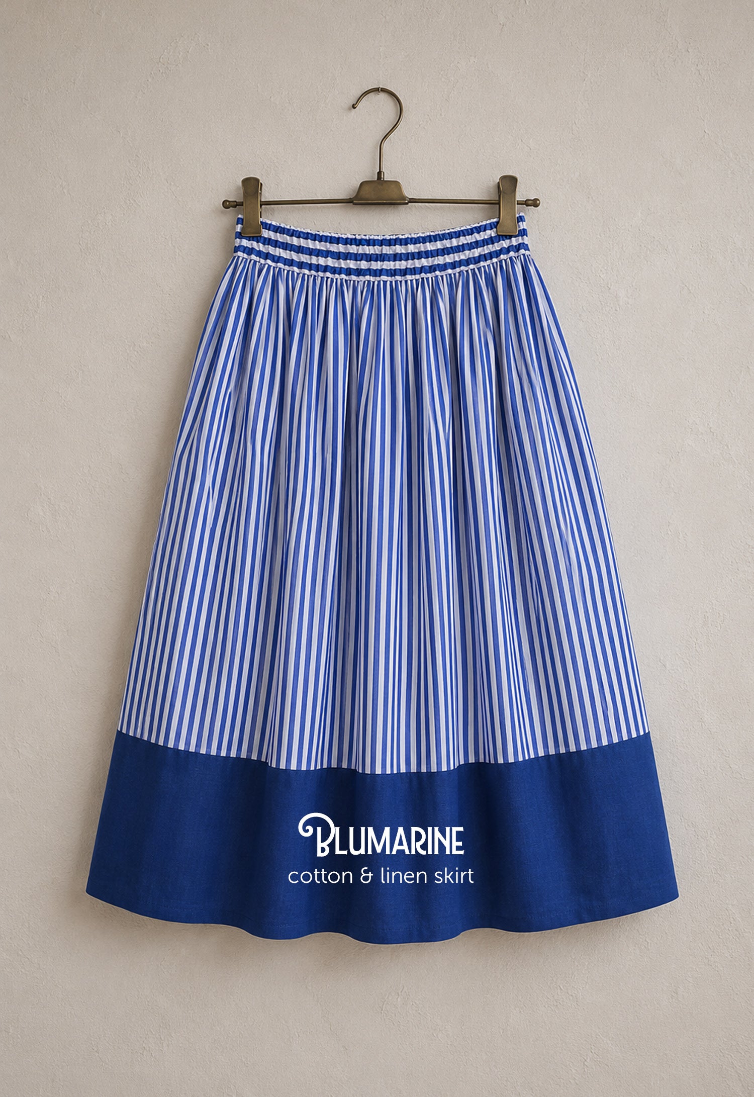Bluemarine Cotton & Linen Skirt