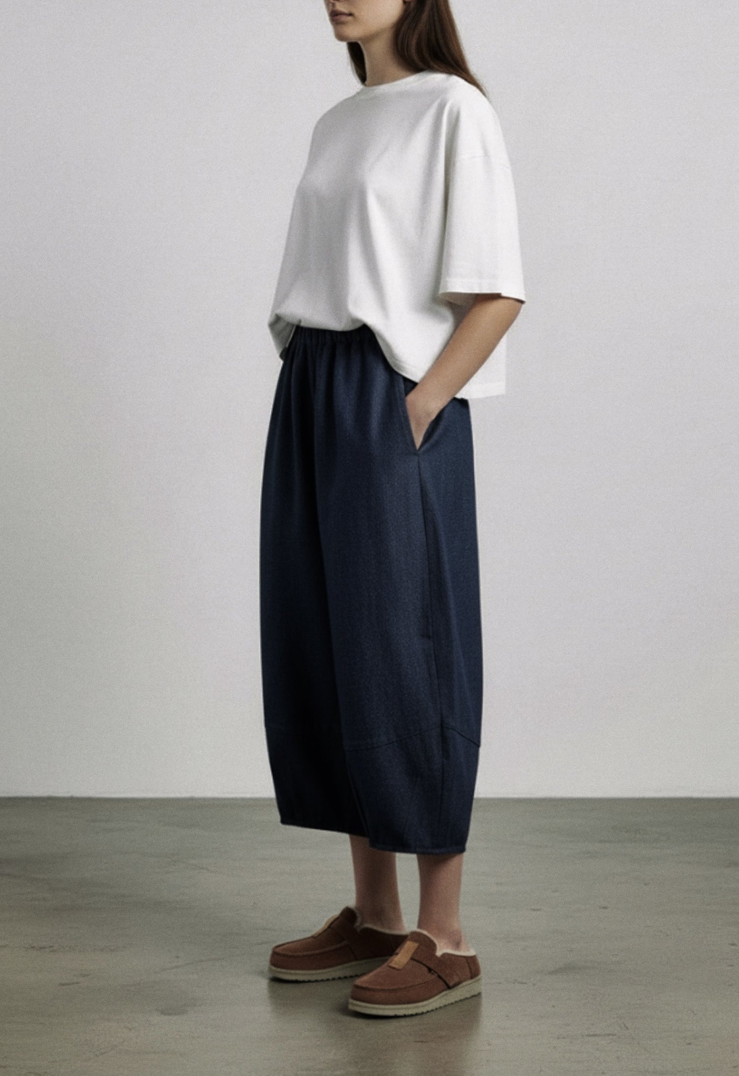 DENIM BAGGY TROUSERS