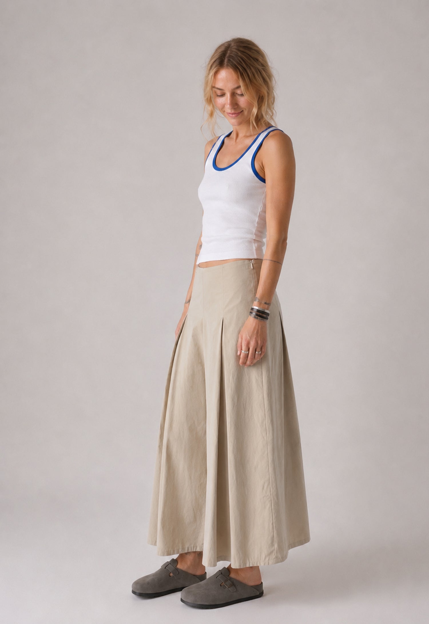 Courtline Pleated Trousers