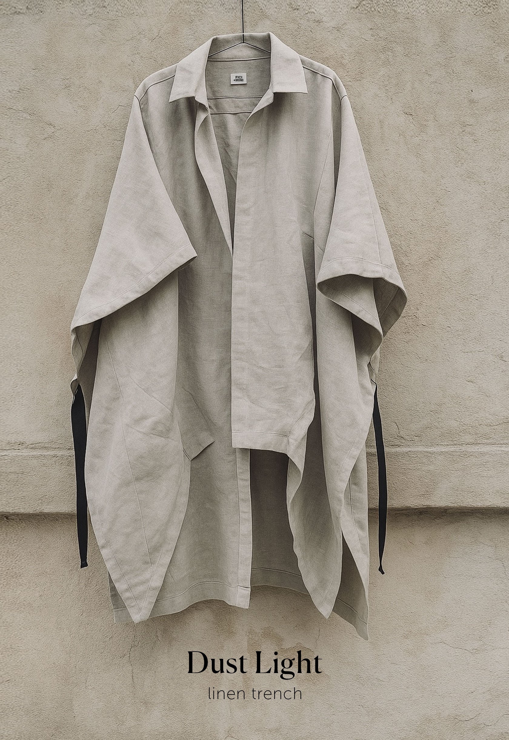 DUST LIGHT LINEN TRENCH