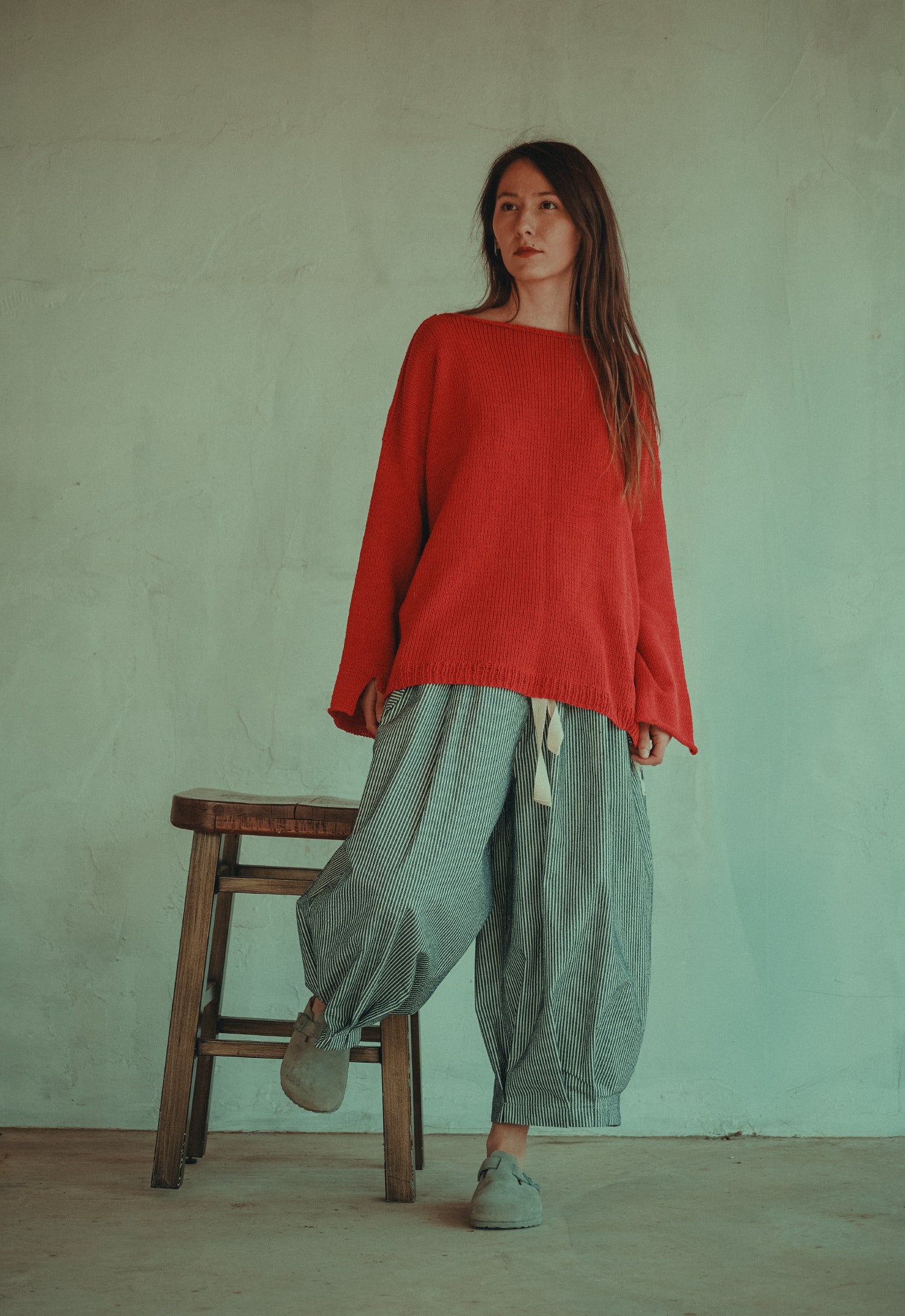 Misty Fire Hand Knitted Top