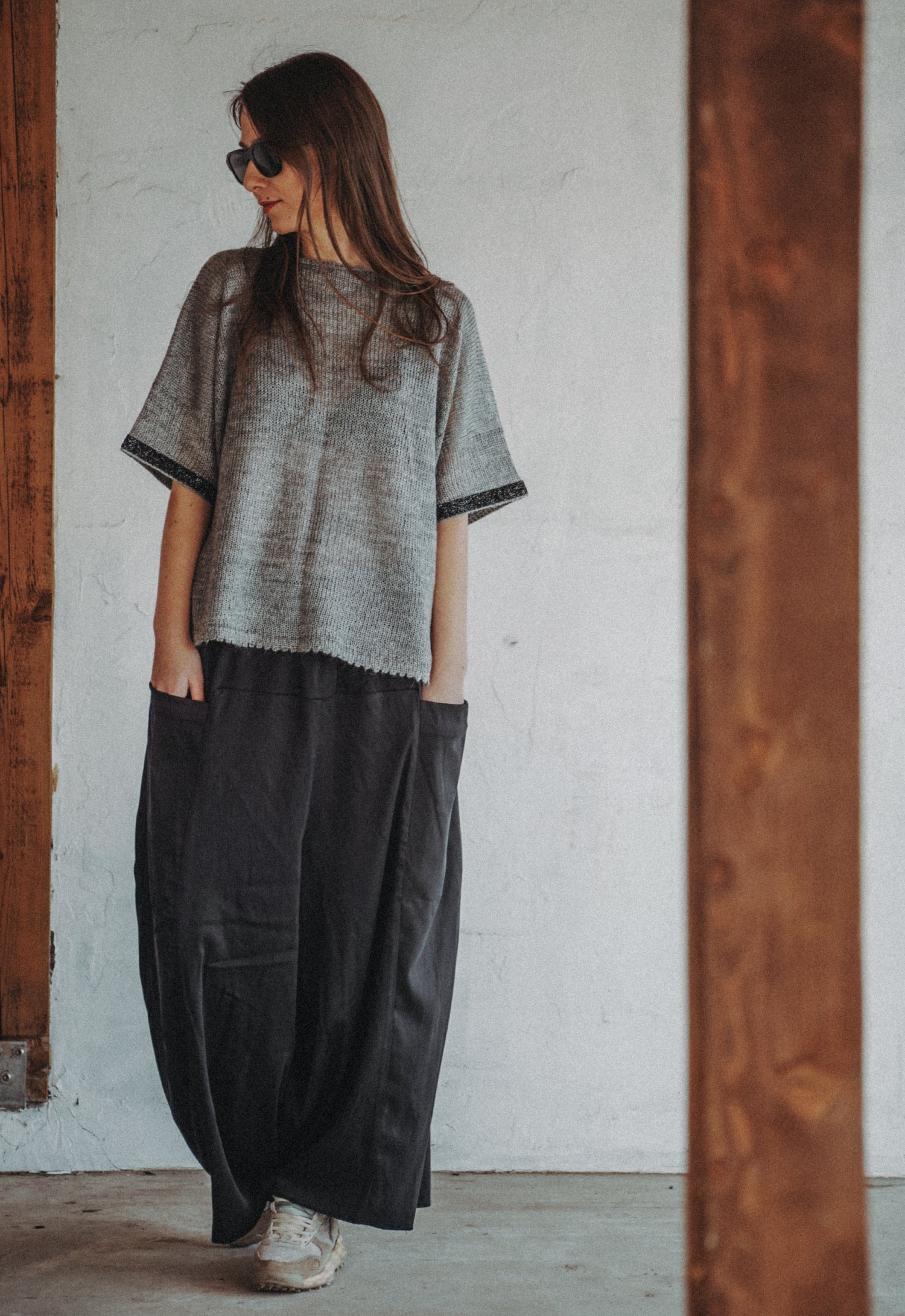 Stone Garden Hand-Knitted Top