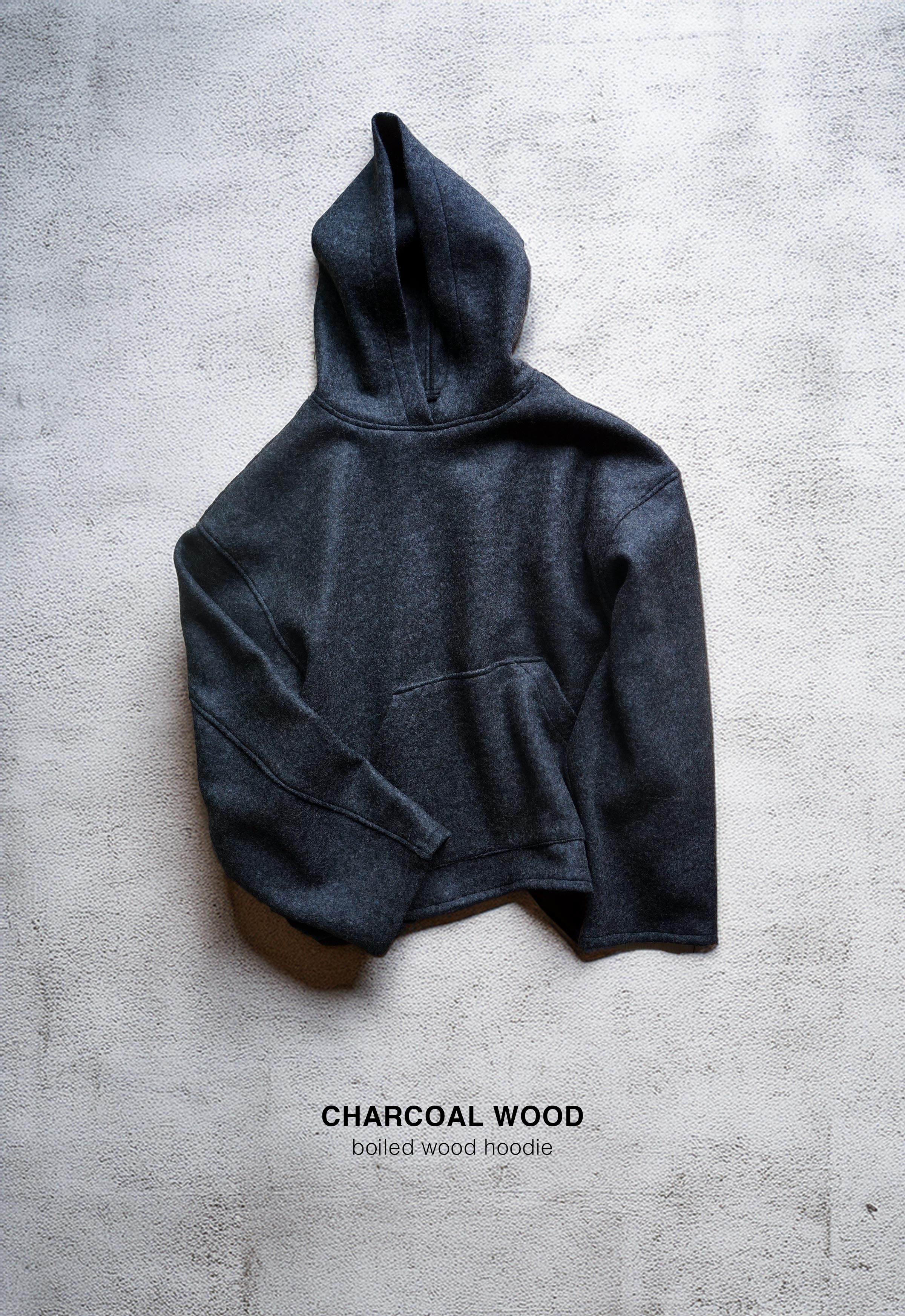 BOILED WOOL HOODIE