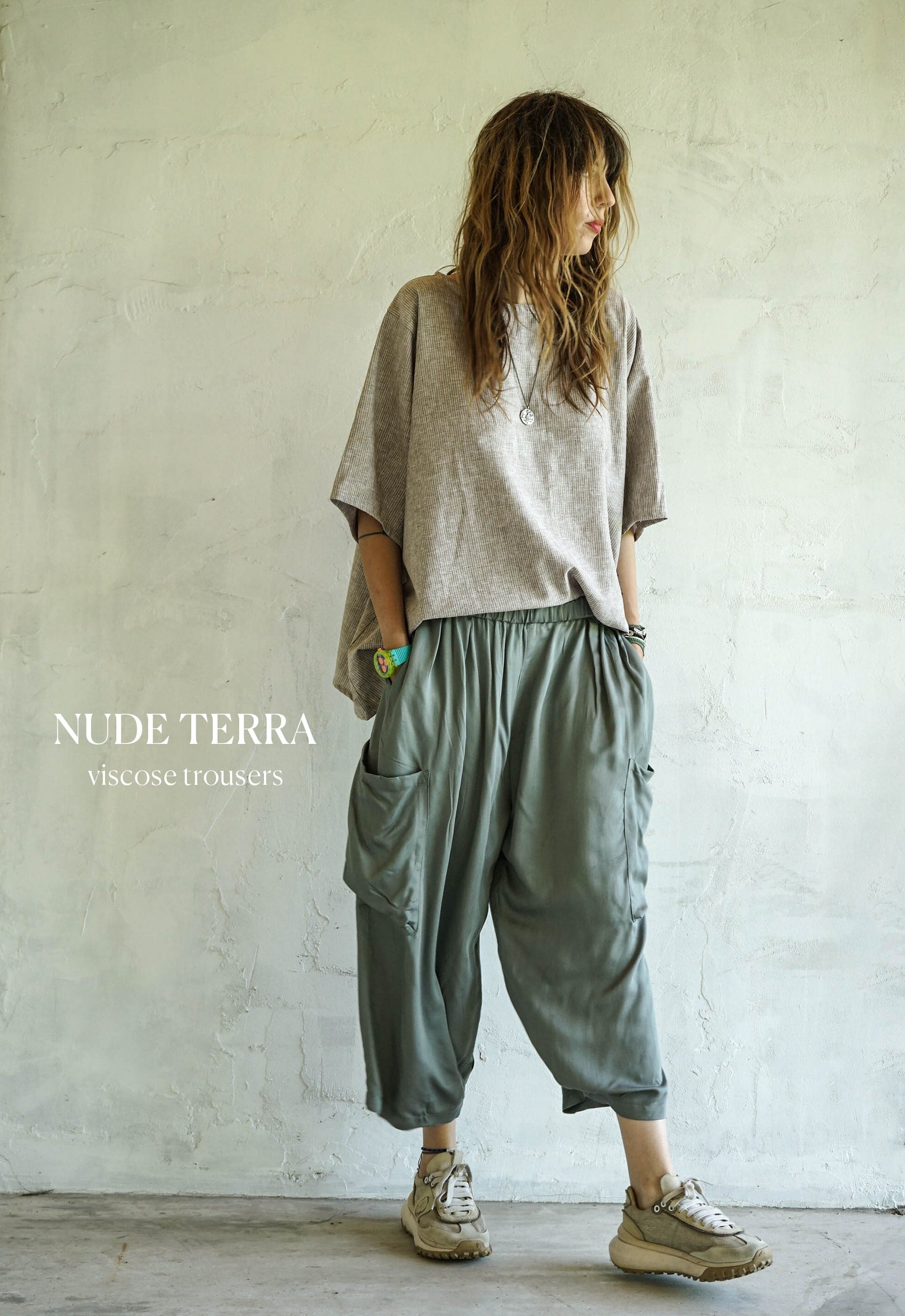 Nude terra trousers