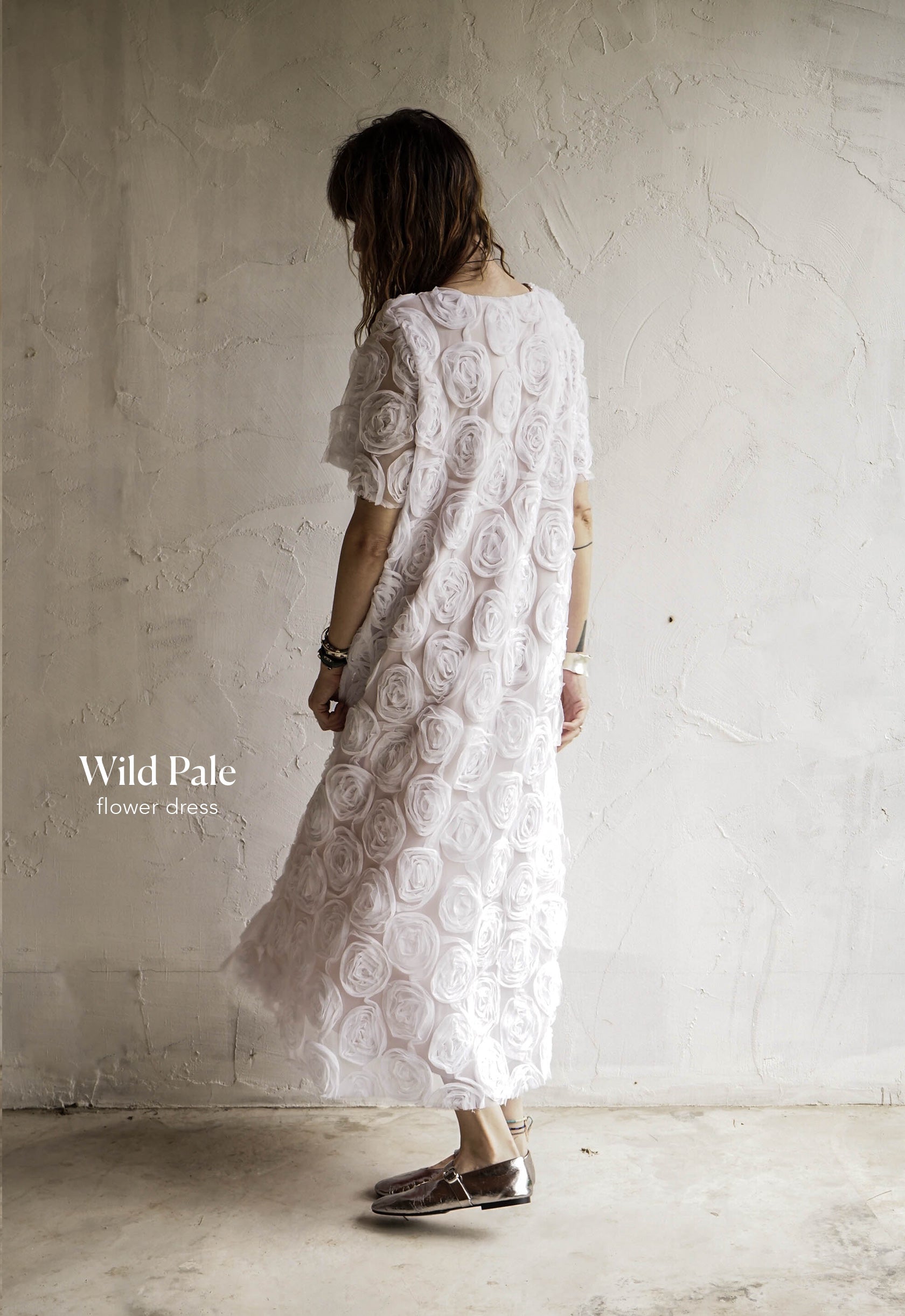 Wild Pale 3D Organza Dress