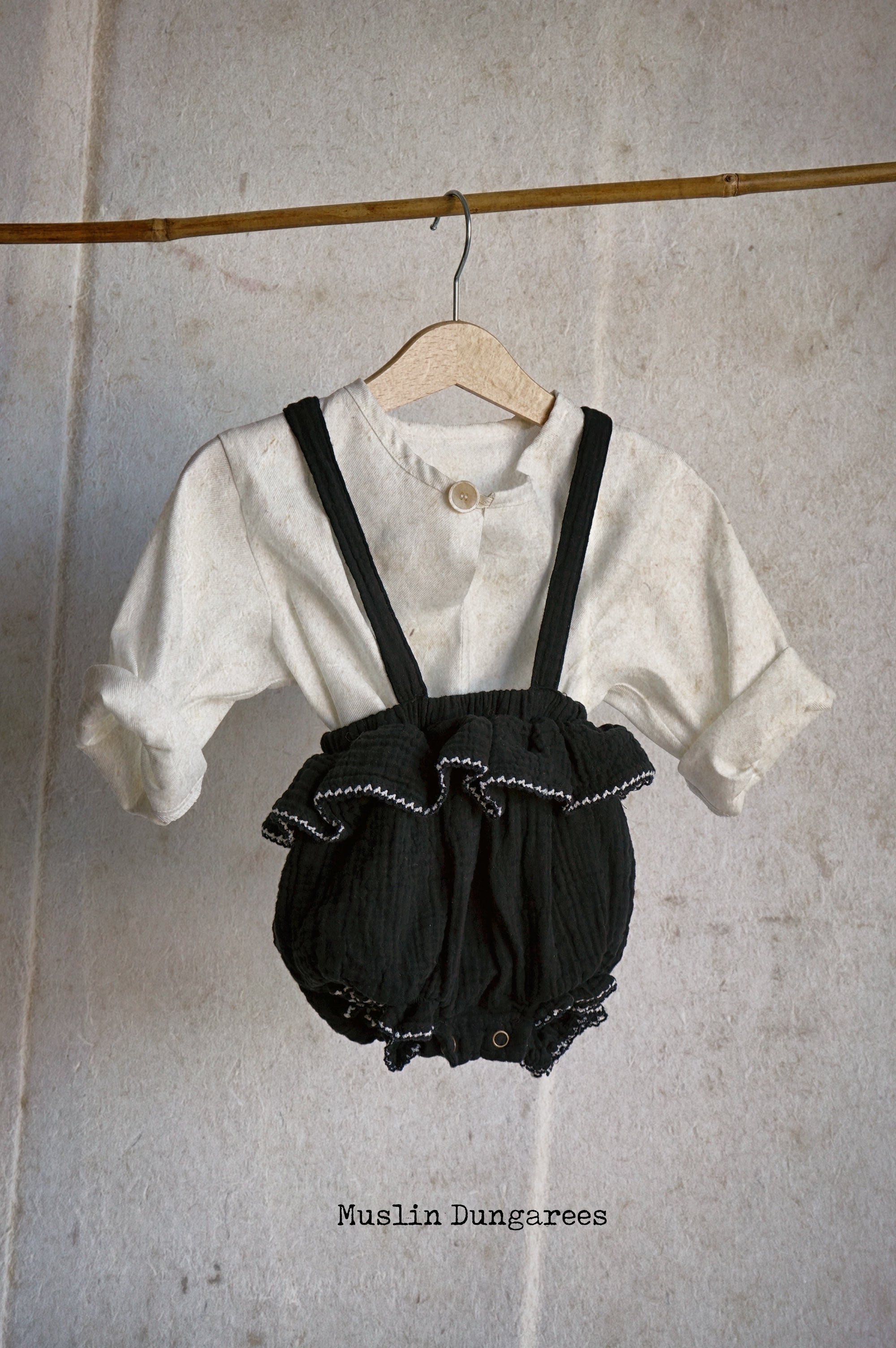 MonBebe Muslin Dungarees (3 colours)