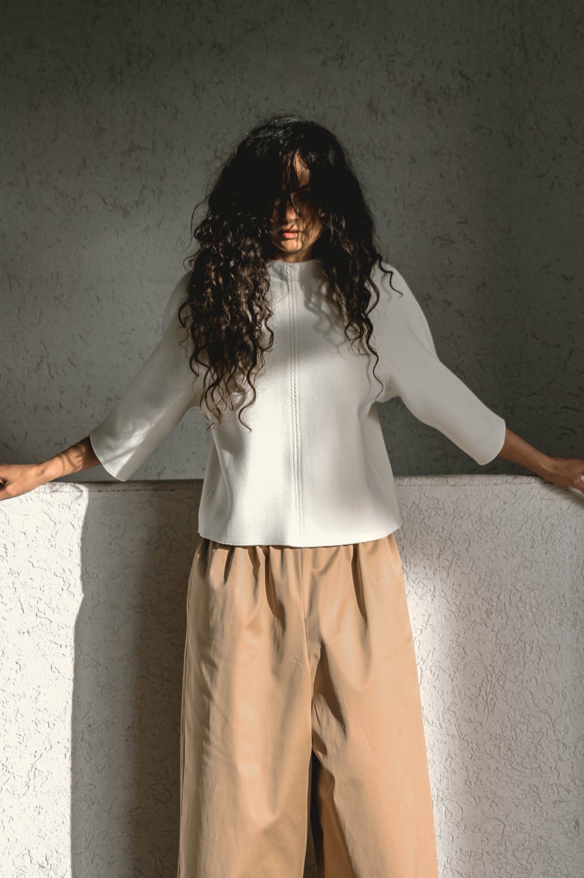 White Wool Top