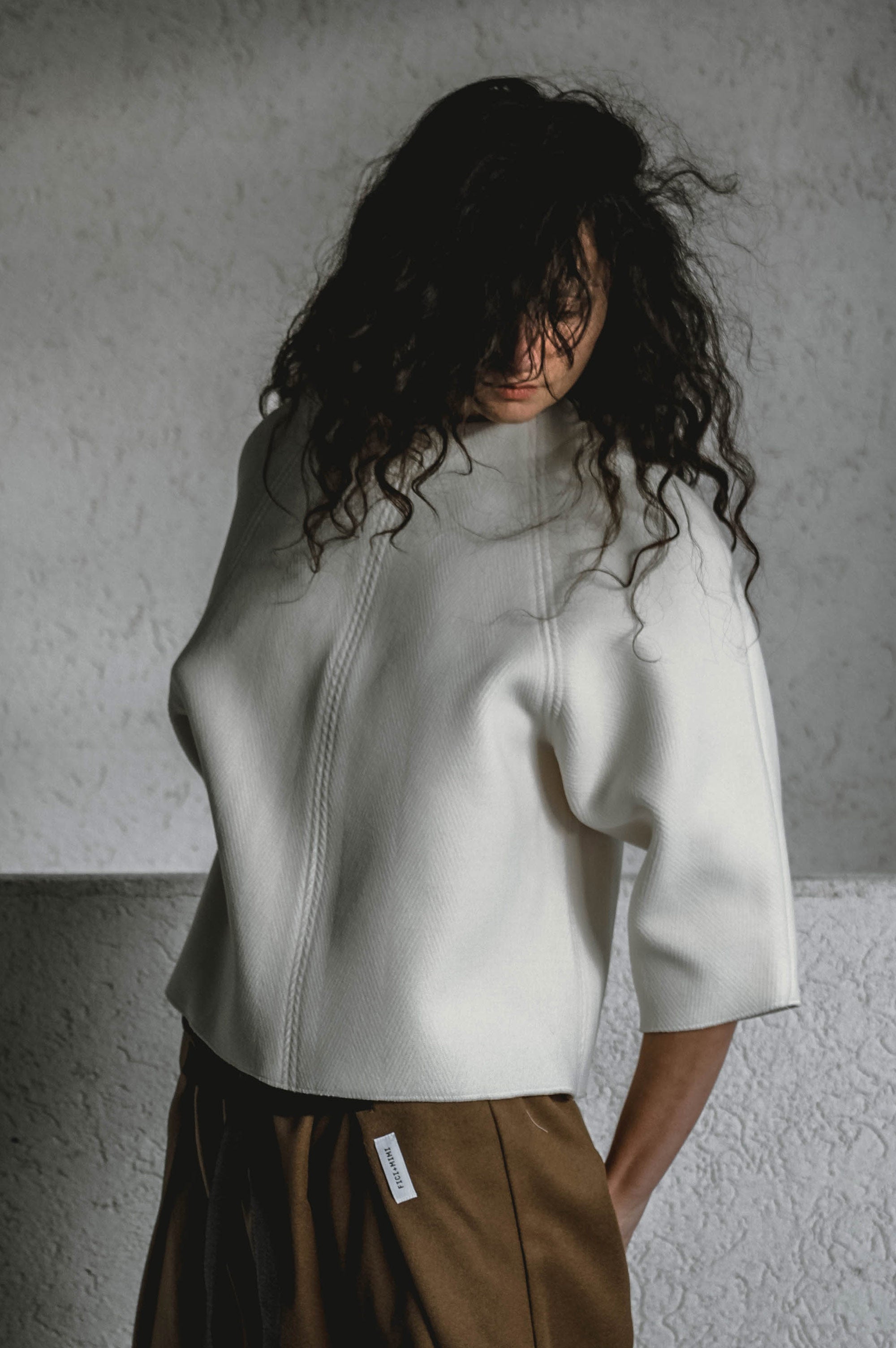 White Wool Top
