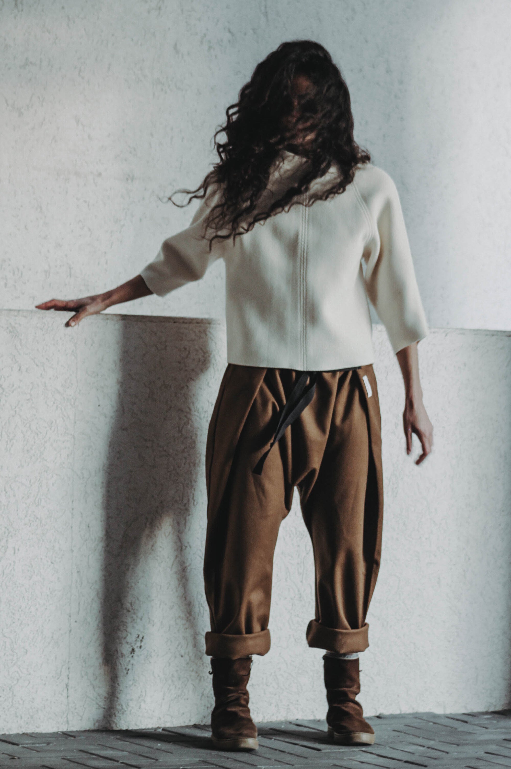 White Wool Top