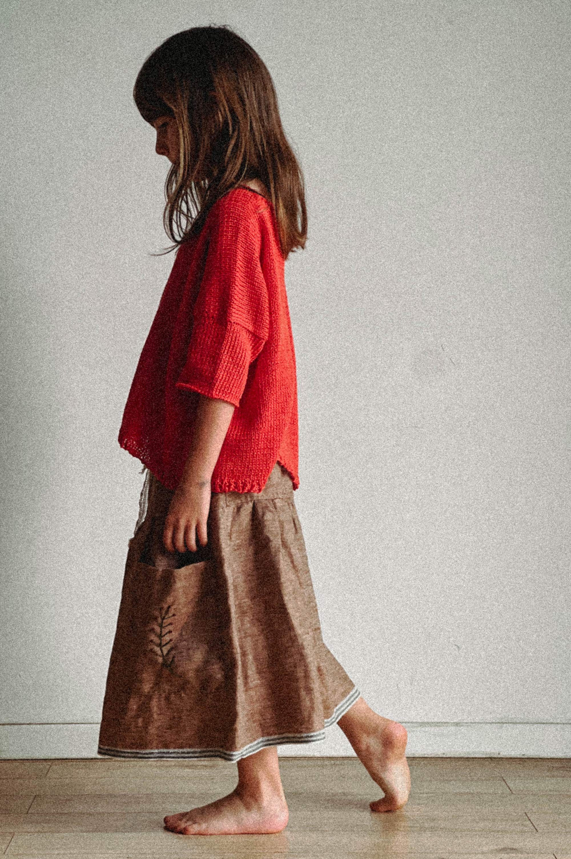 In the Fields linen skirt