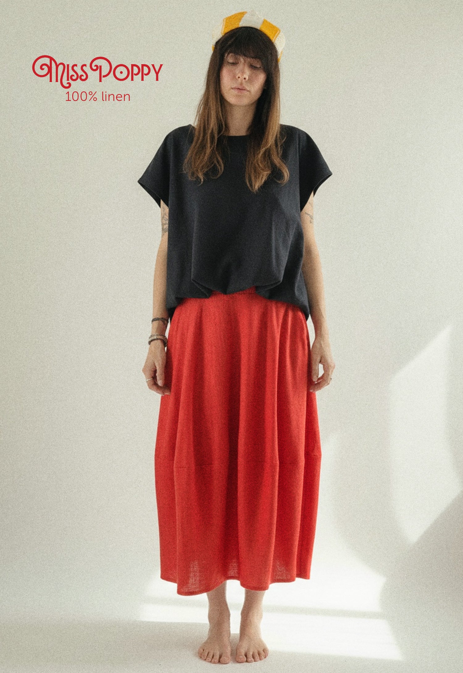 Miss Poppy Linen Skirt