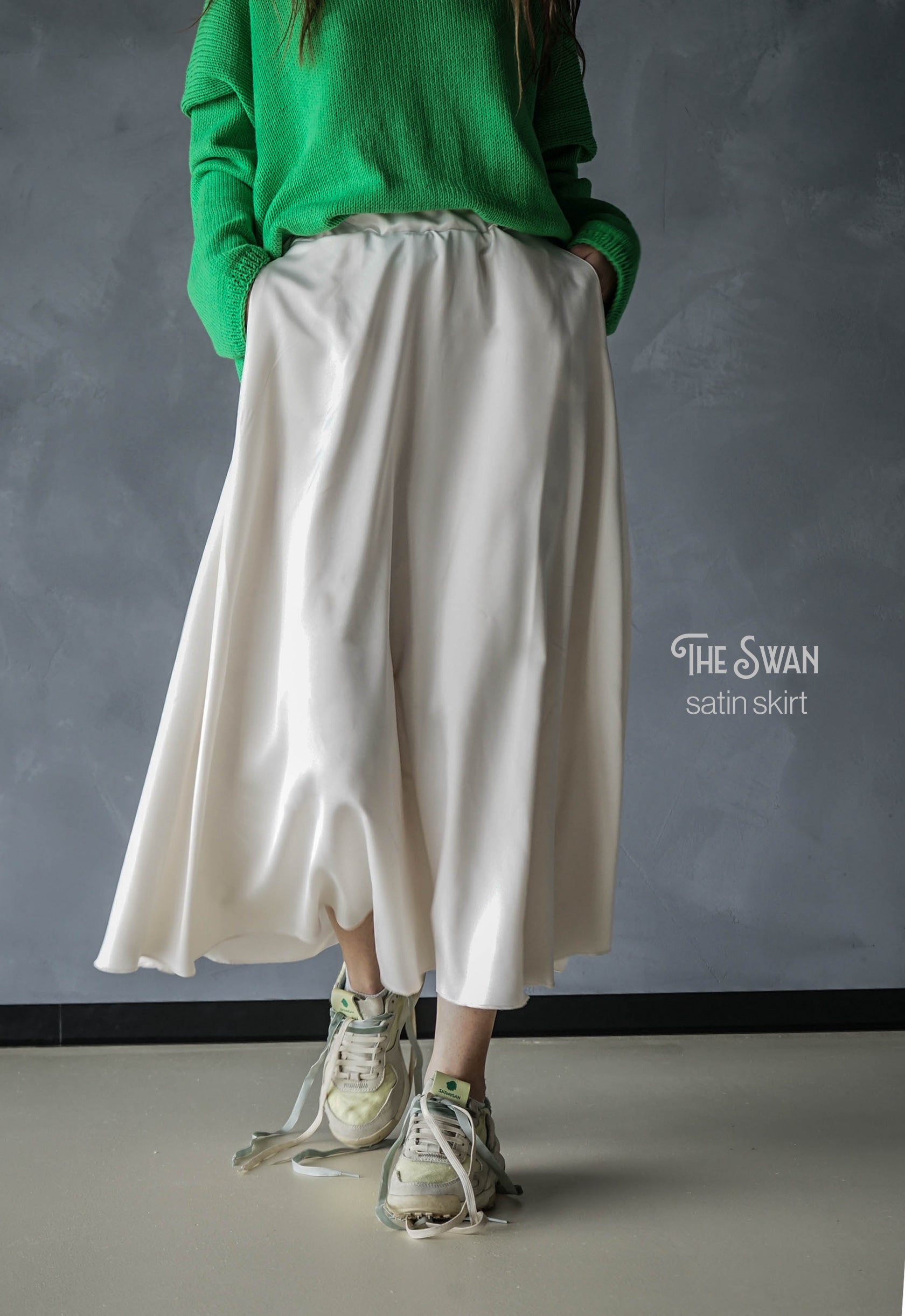 The Swan Satin Skirt
