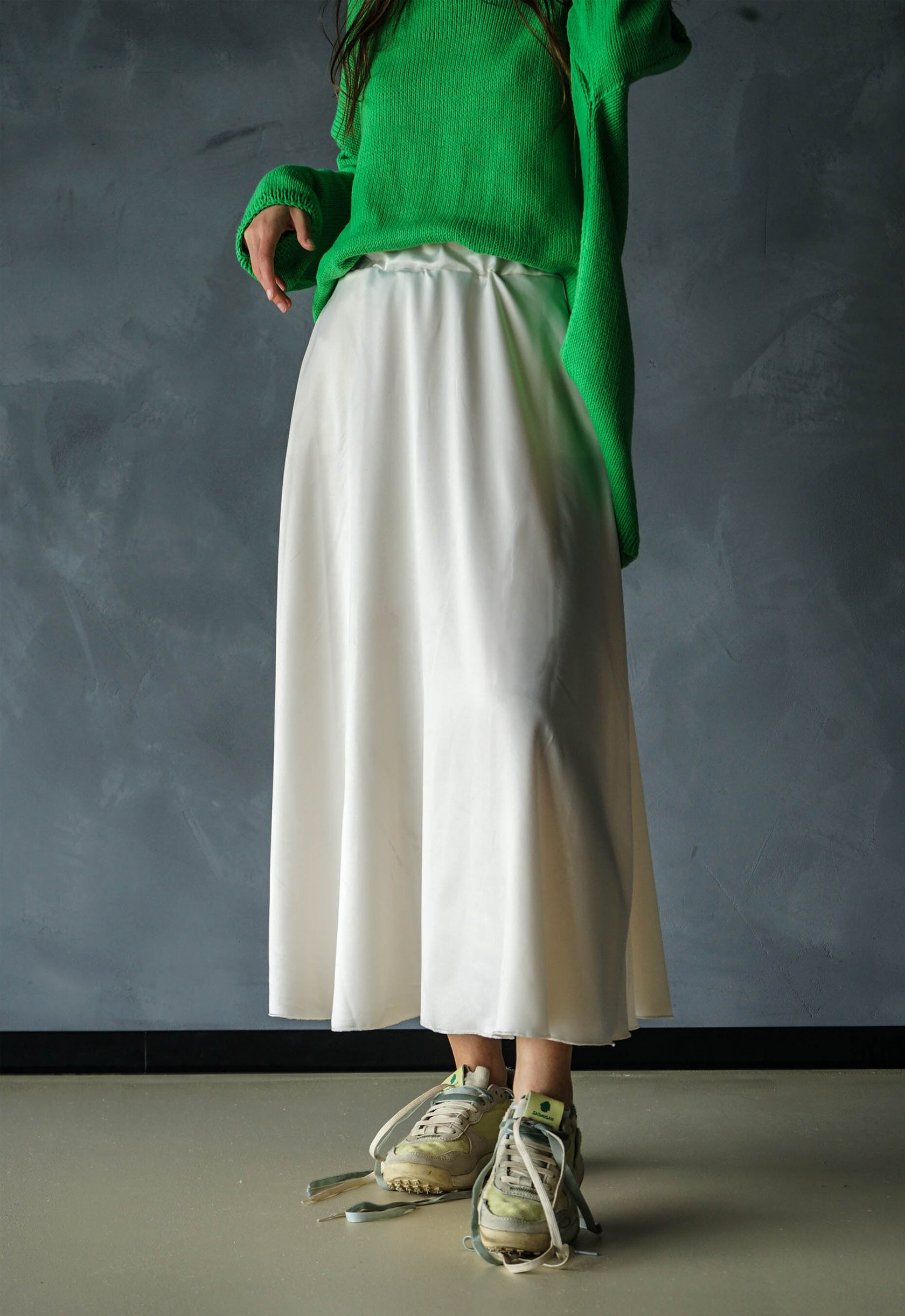 The Swan Satin Skirt