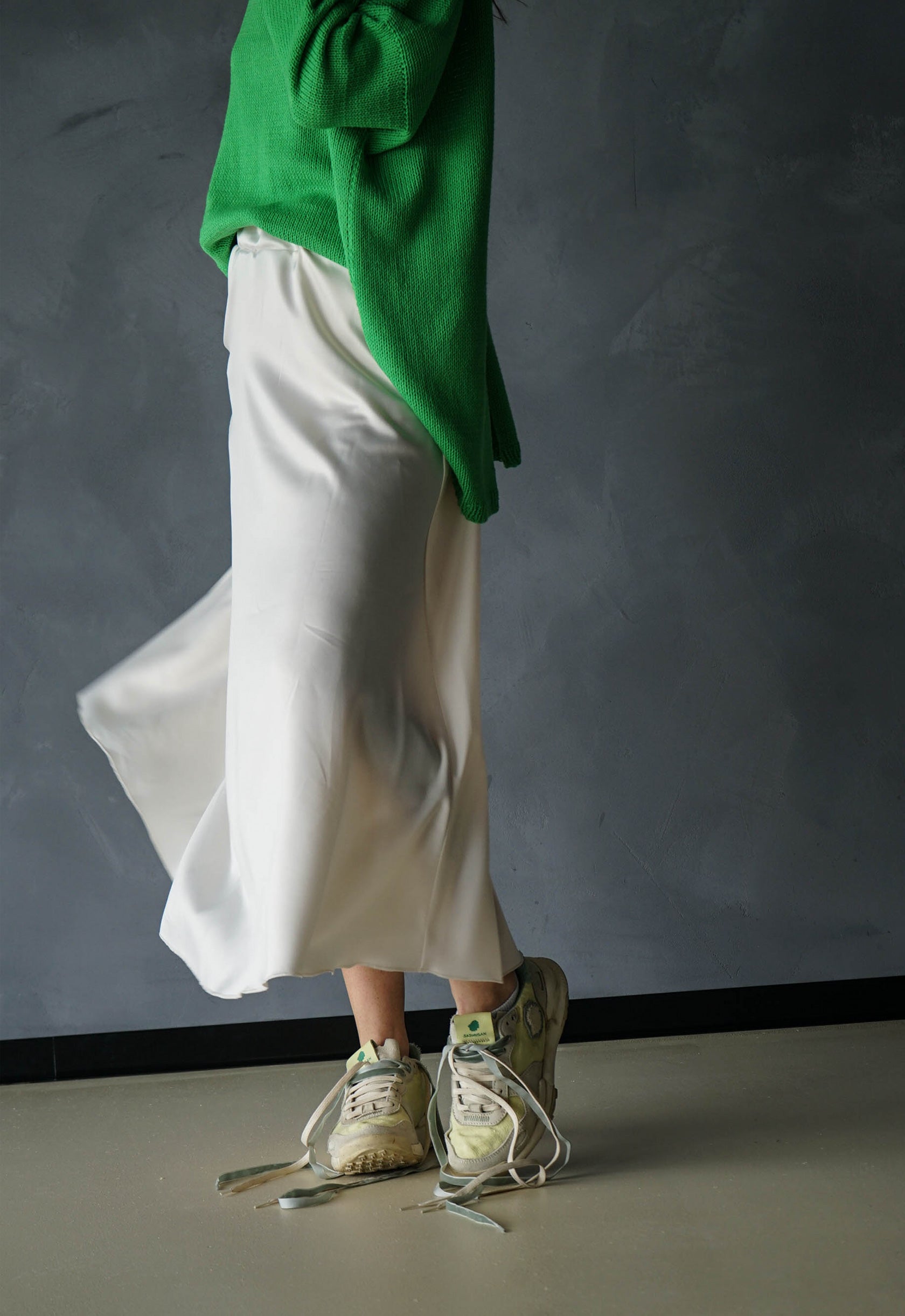 The Swan Satin Skirt