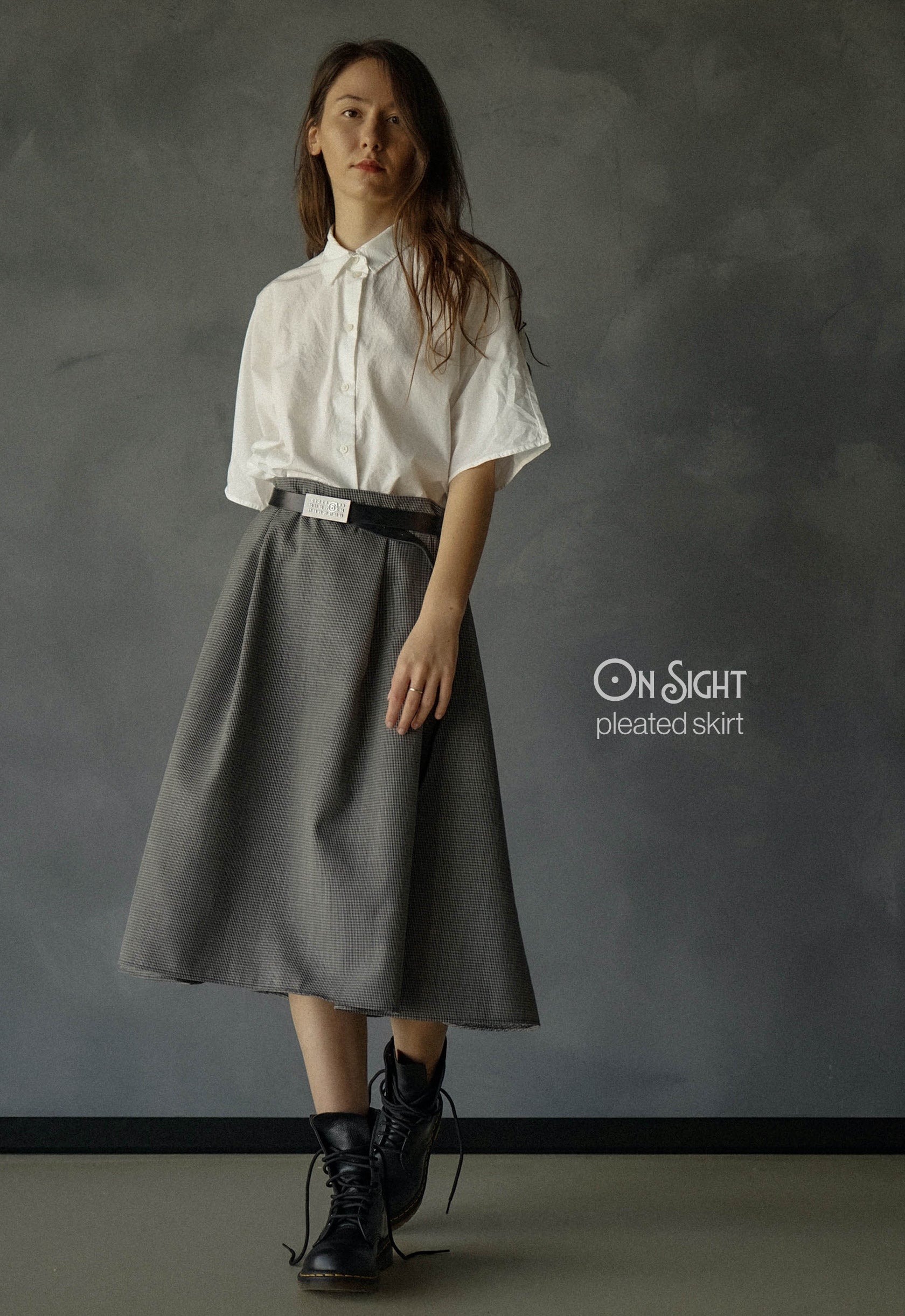 On Sight Pleated Skirt