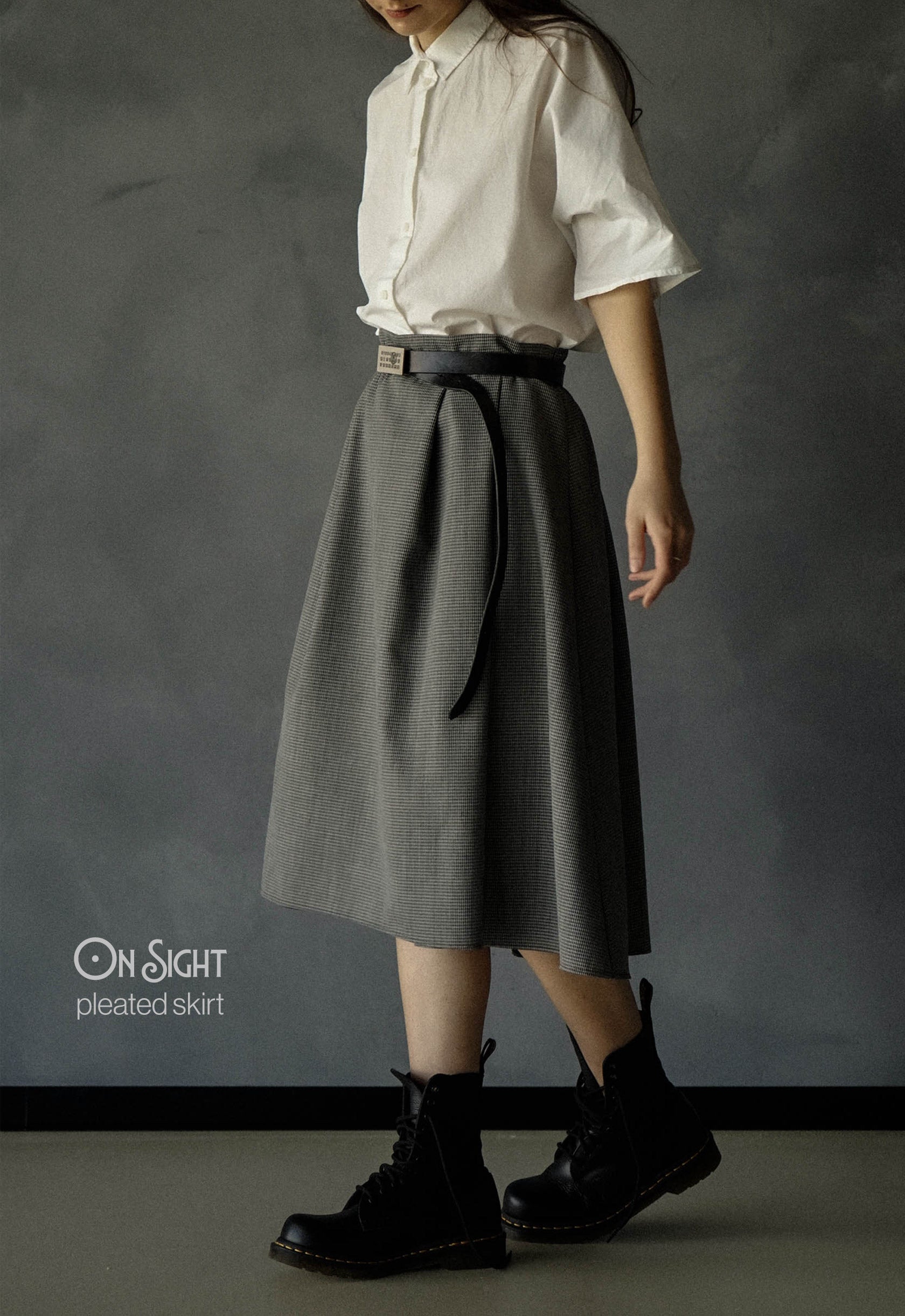 On Sight Pleated Skirt