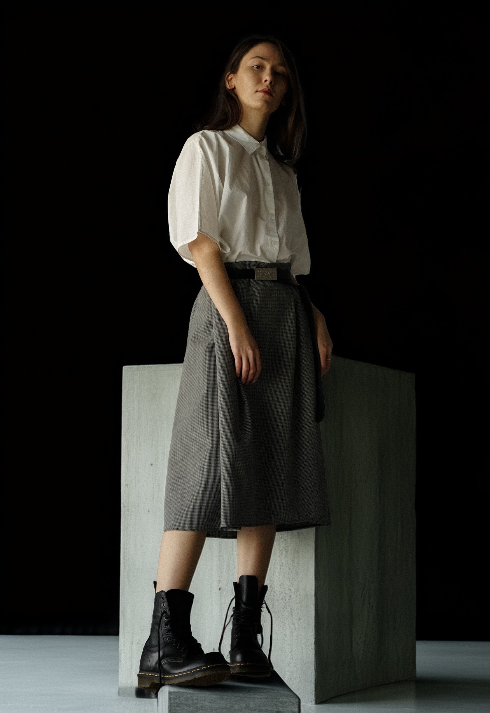 On Sight Pleated Skirt
