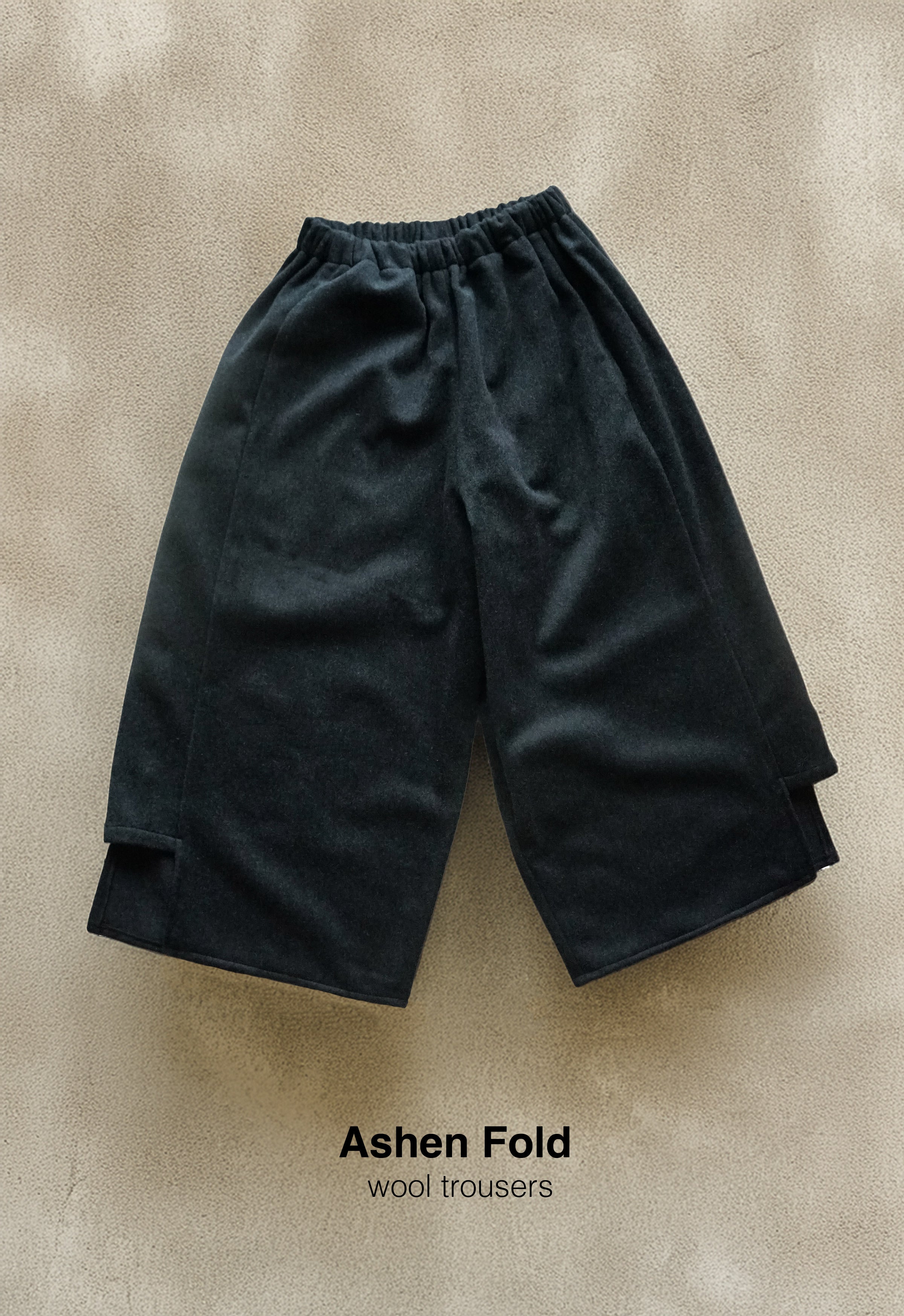 Ashen Fold Wool Trousers