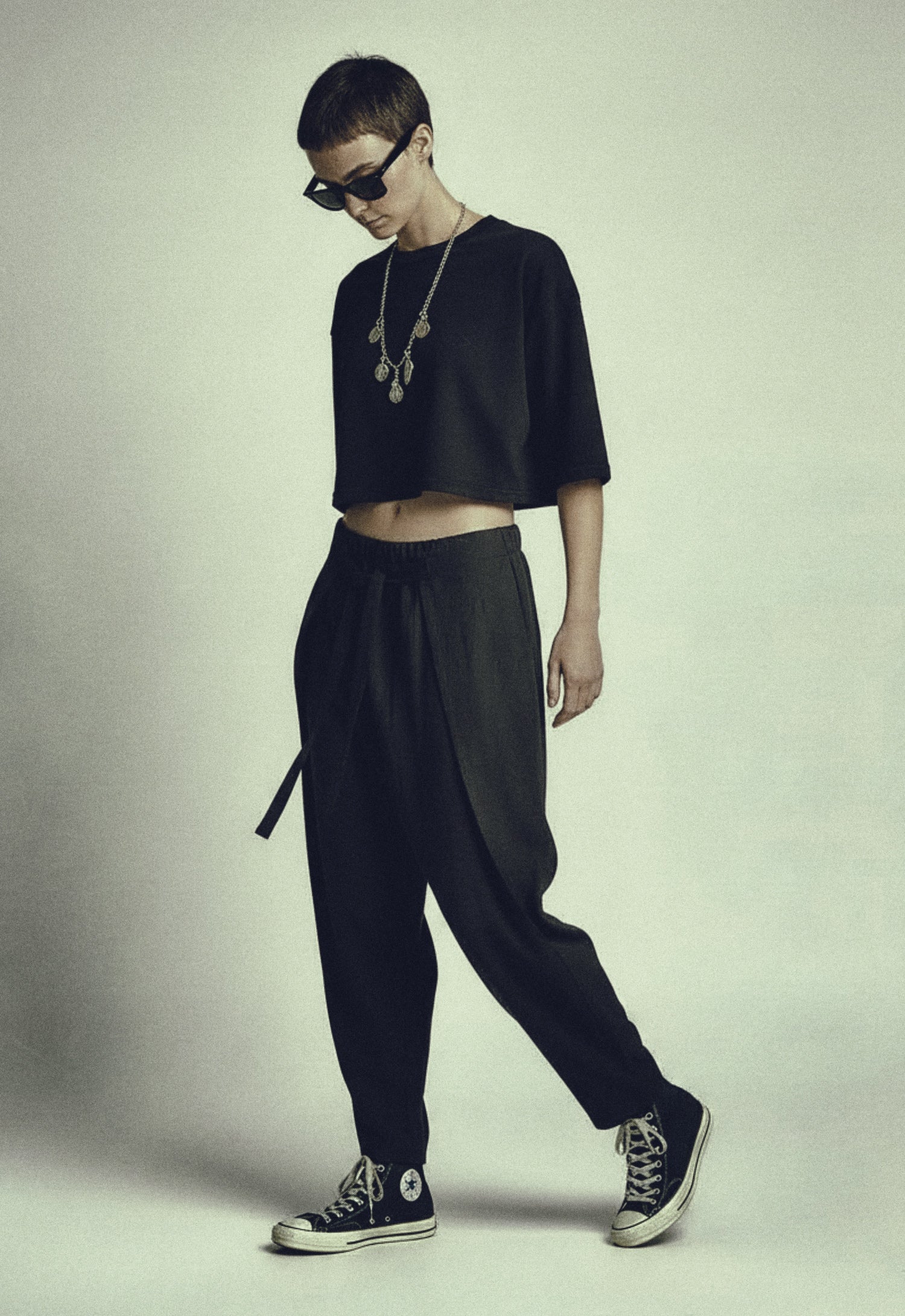 Makkura Black Linen Trousers
