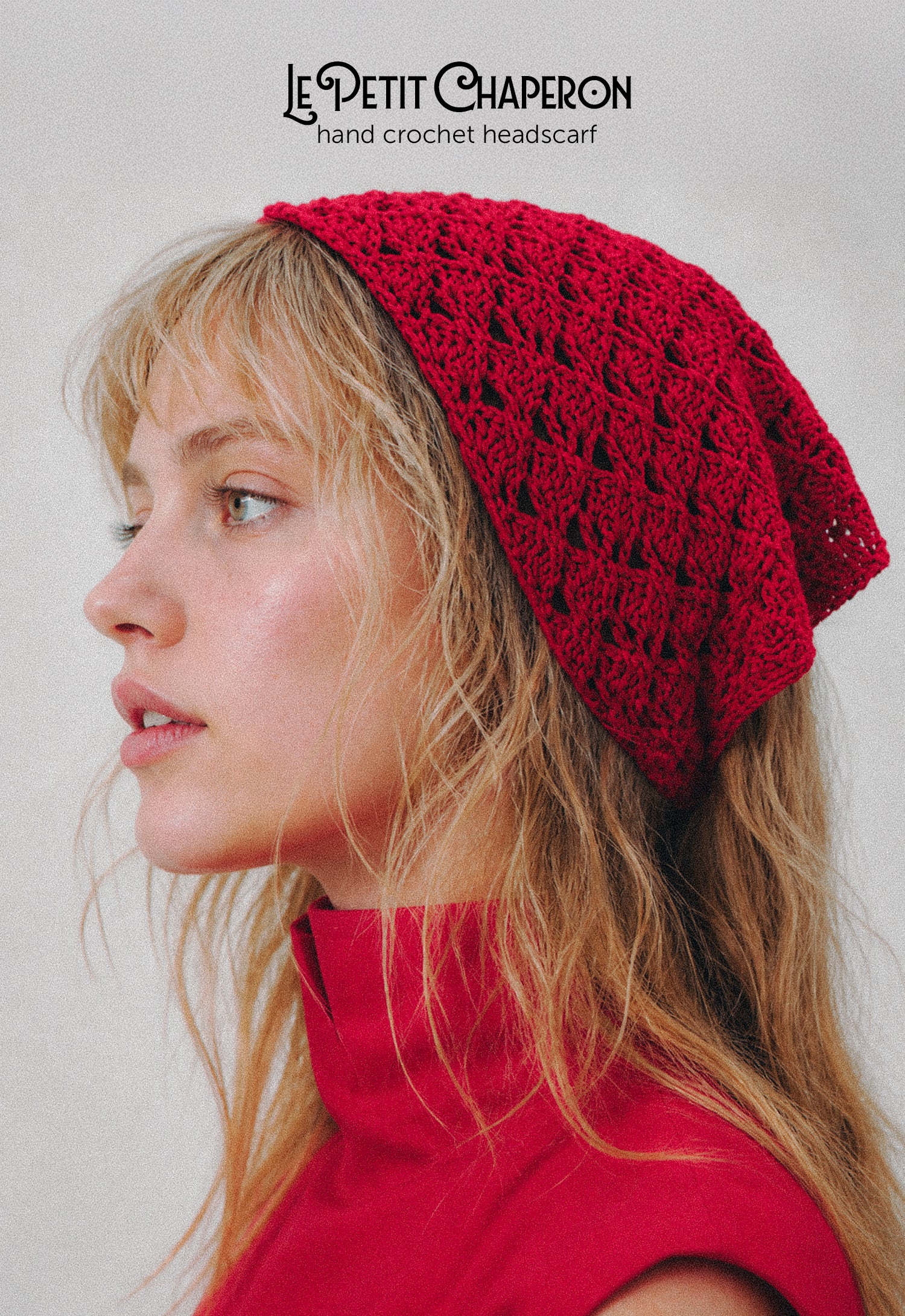 Le Petit Chaperon Hand Crochet Headscarf