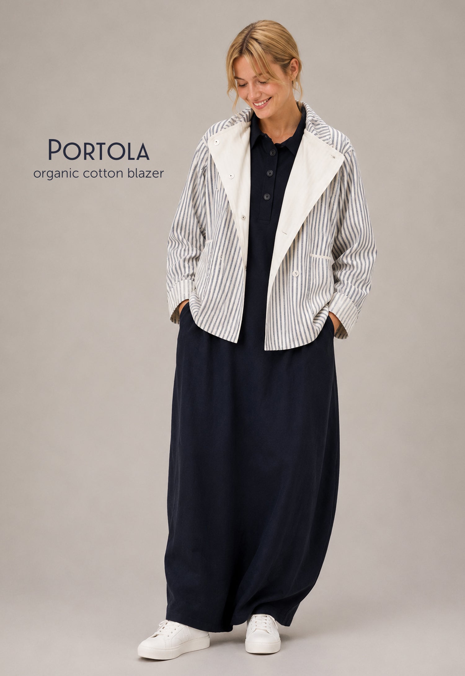 Portola organic cotton blazer