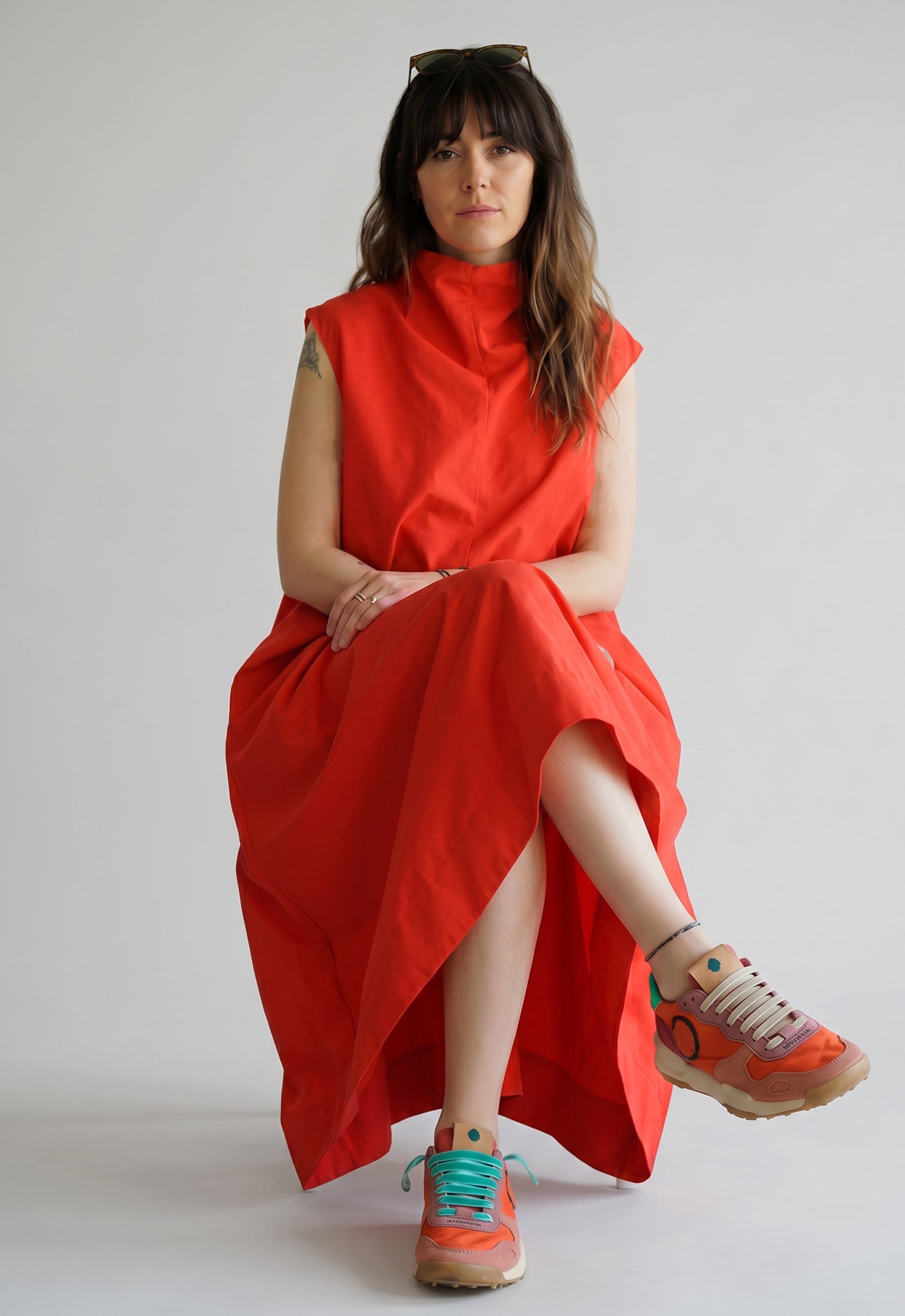 Red Asymmetric Dress