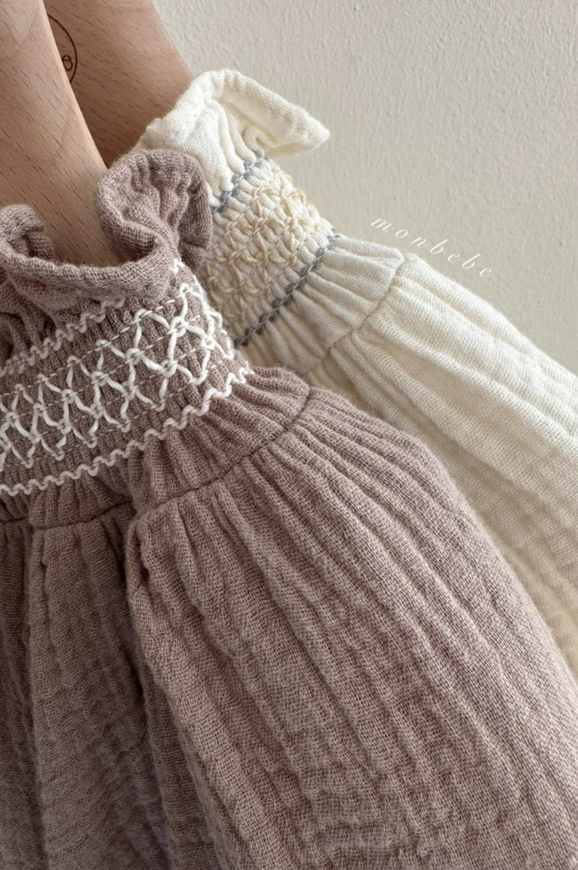 MonBebe Muslin Dress (2 colours)