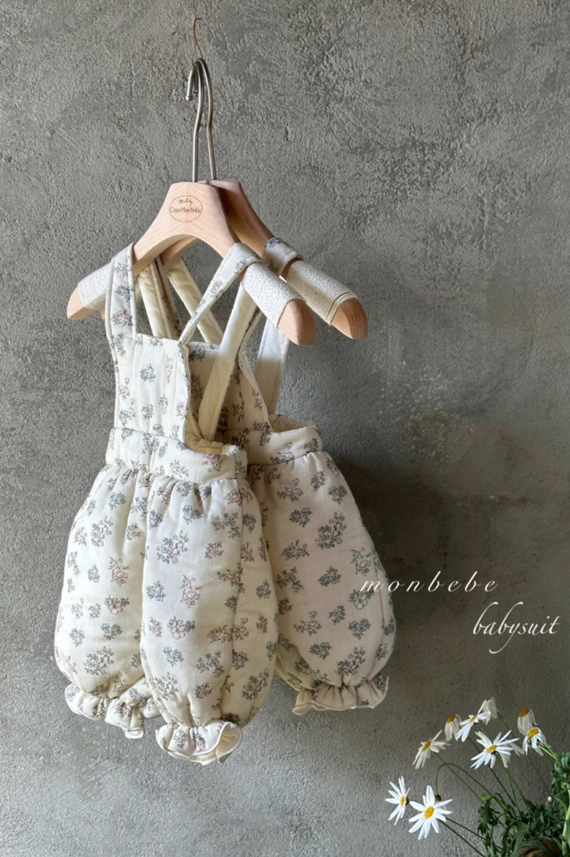 MonBebe Paded Flower Romper