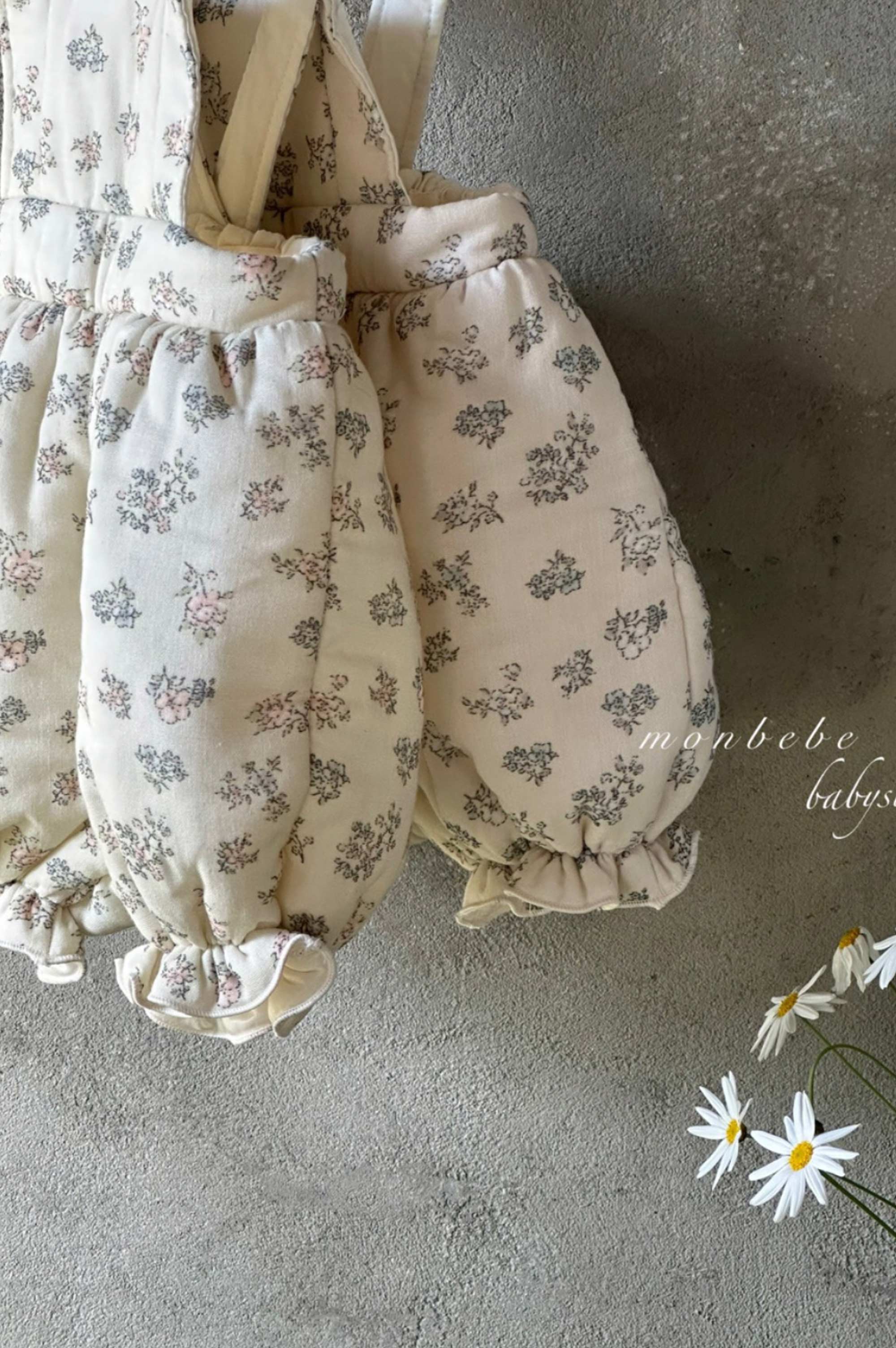 MonBebe Paded Flower Romper