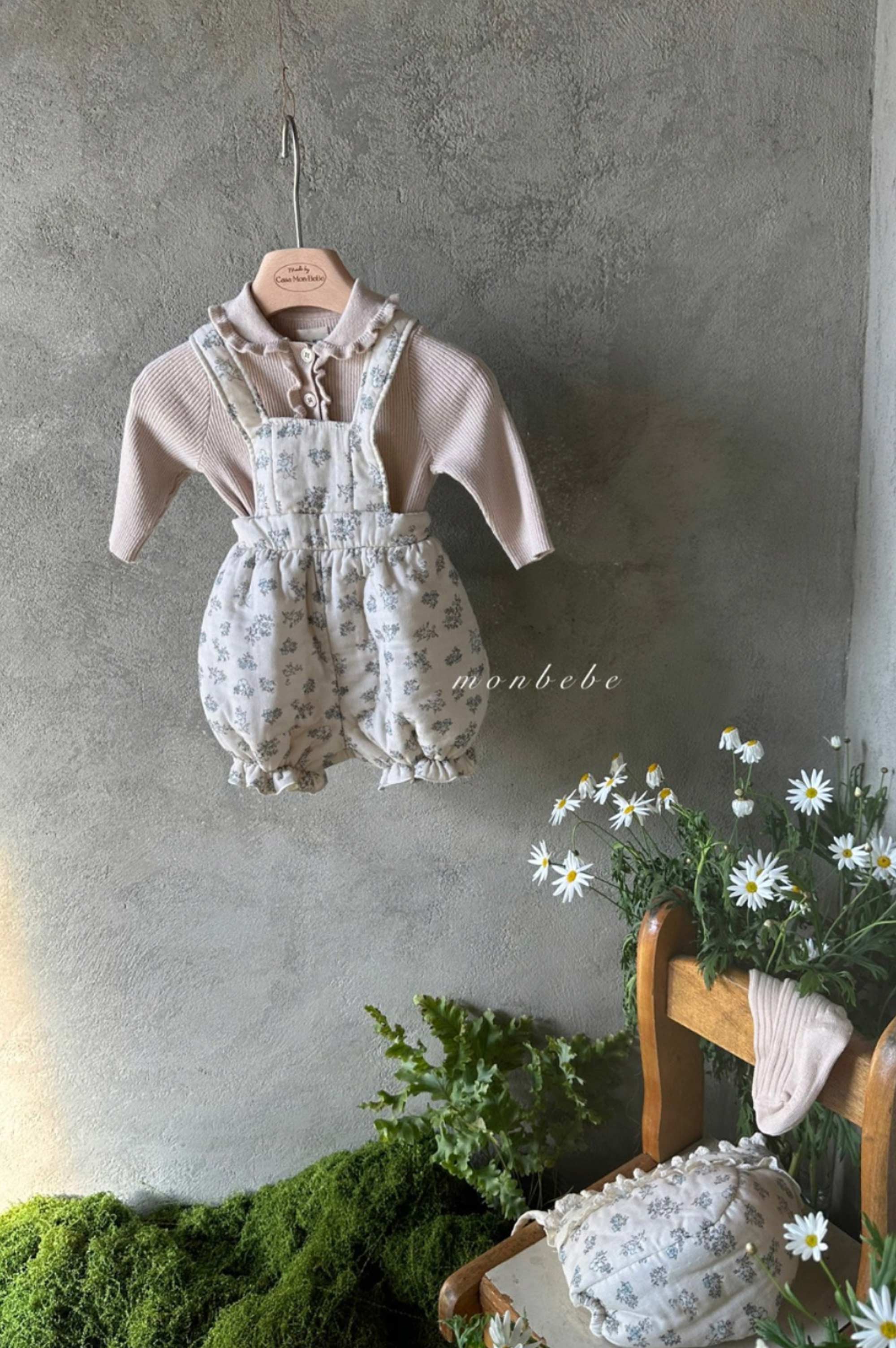 MonBebe Paded Flower Romper