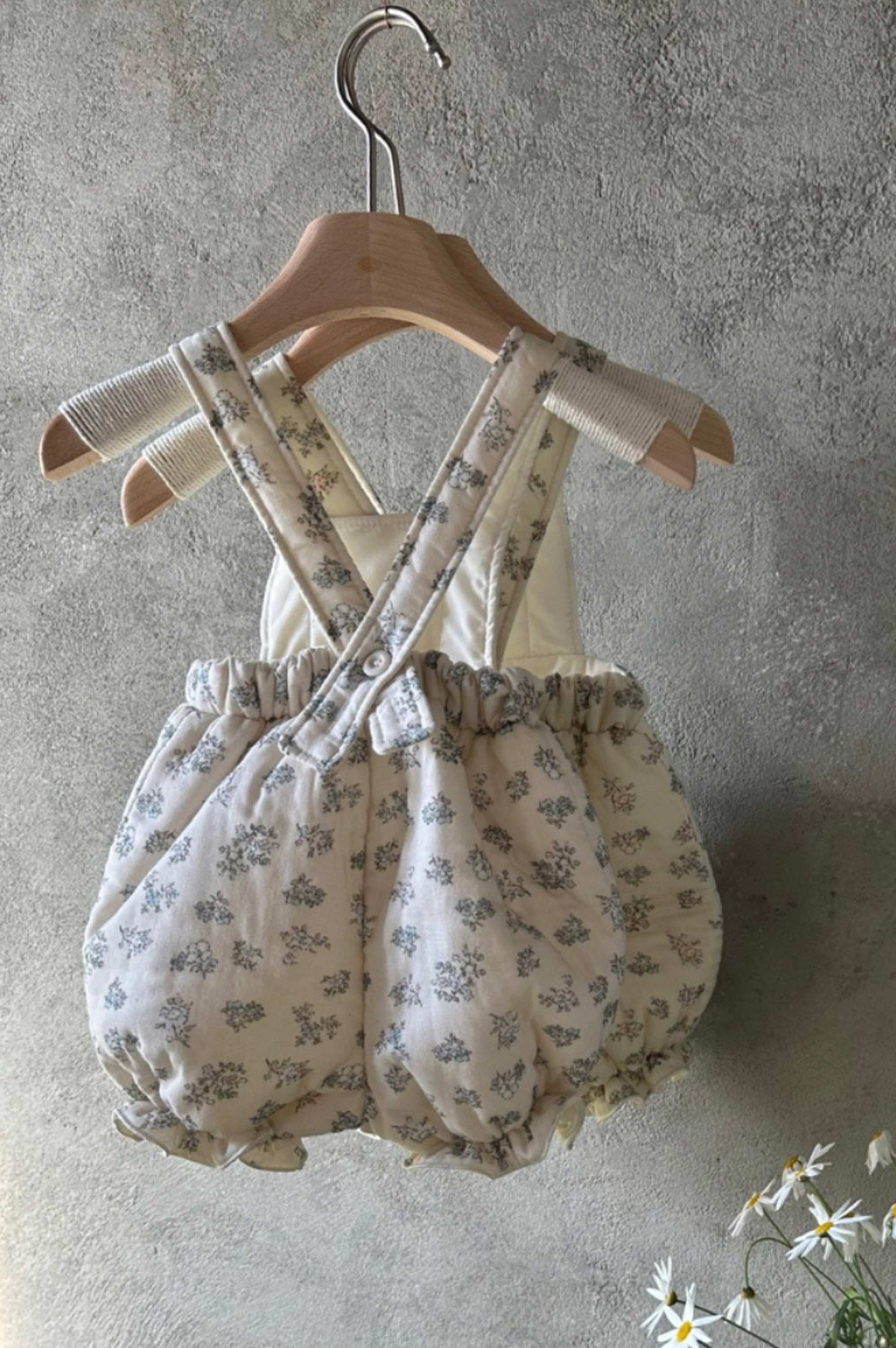 MonBebe Paded Flower Romper