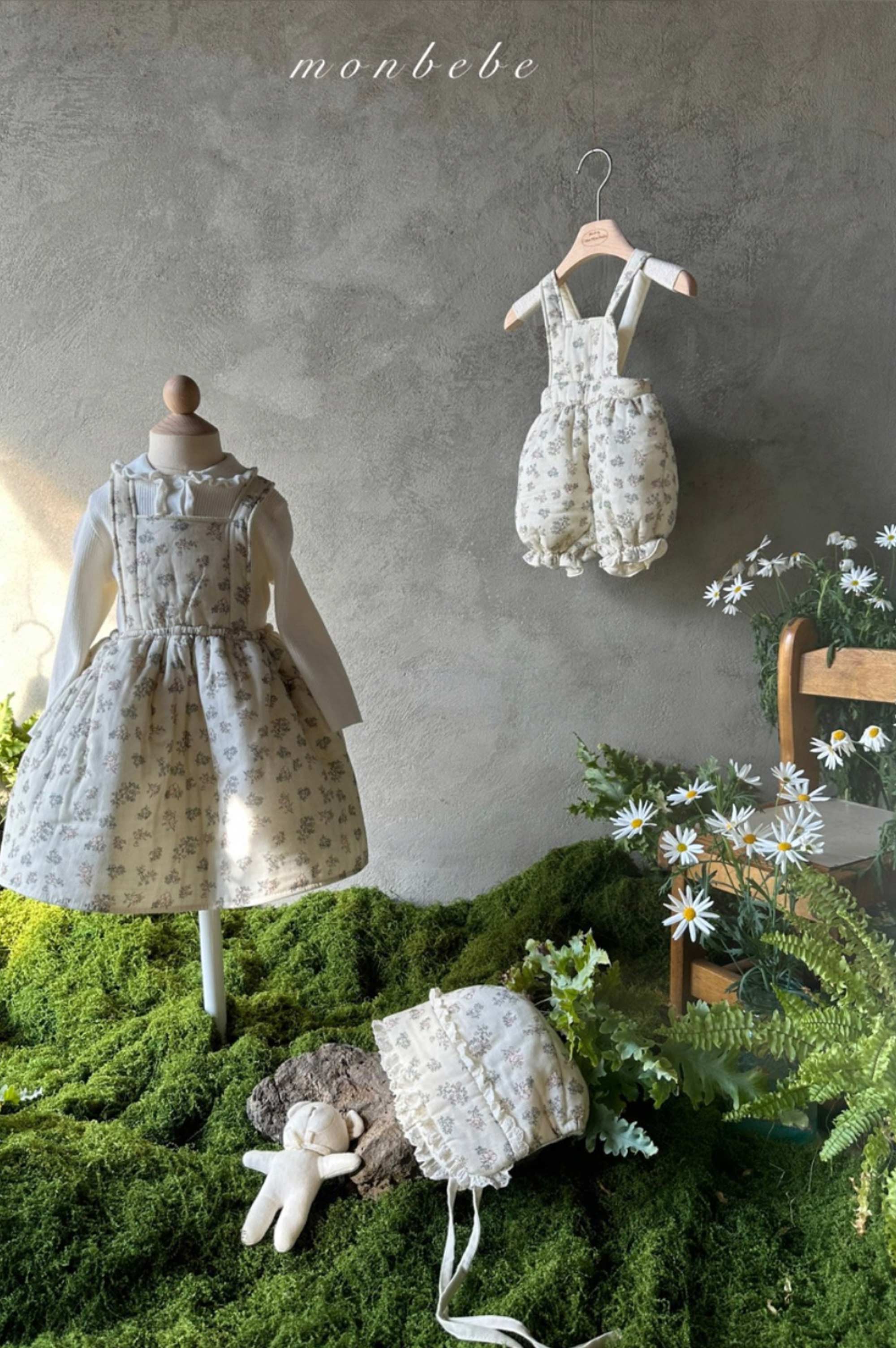 MonBebe Paded Flower Romper