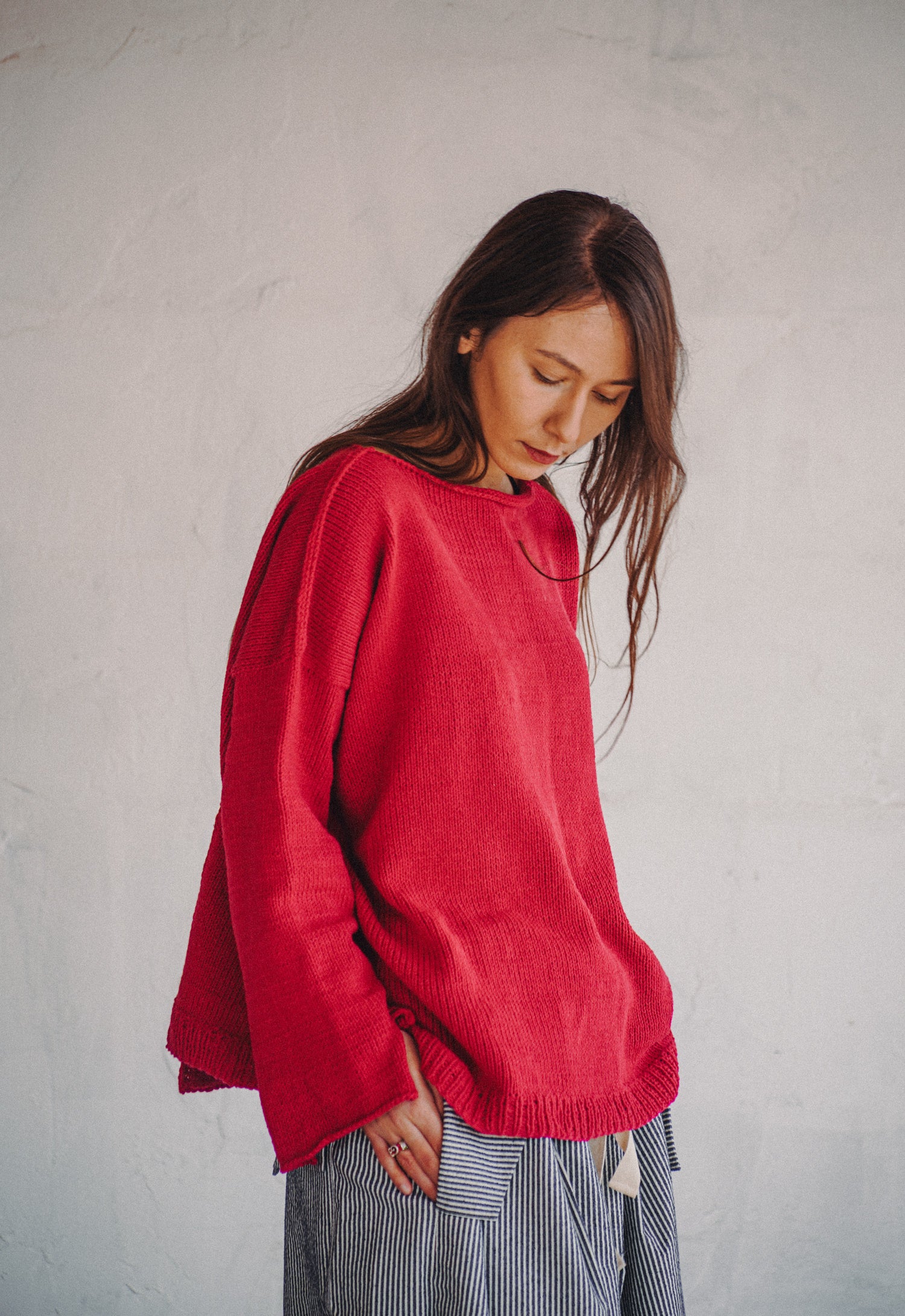 Misty Fire Hand Knitted Top