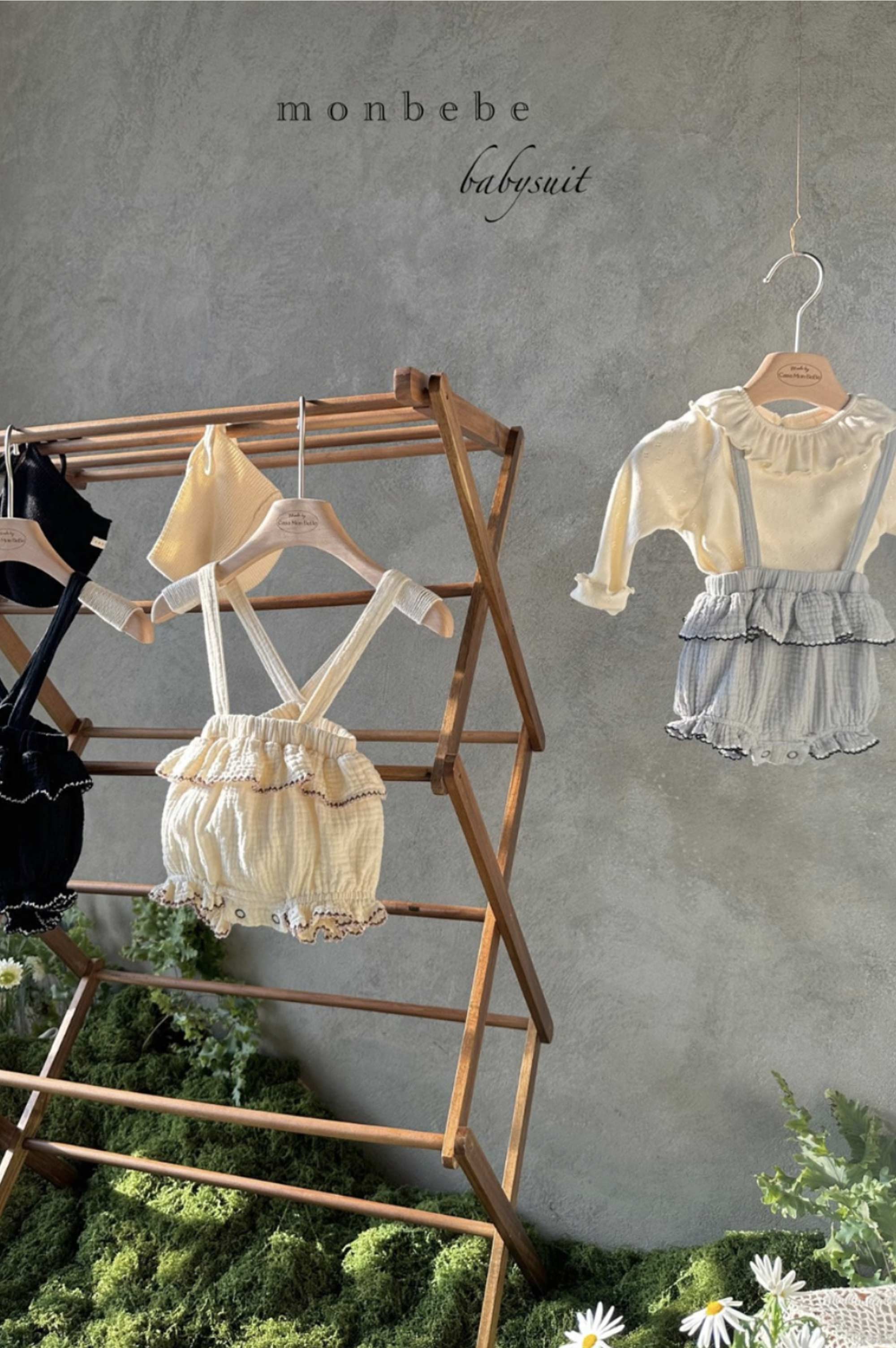 MonBebe Muslin Dungarees (3 colours)