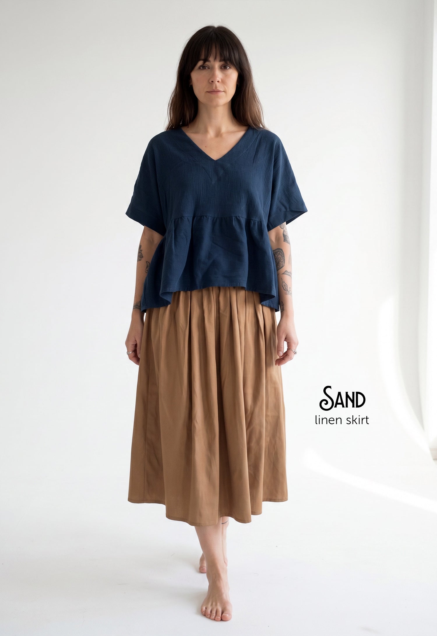 Sand Linen Skirt