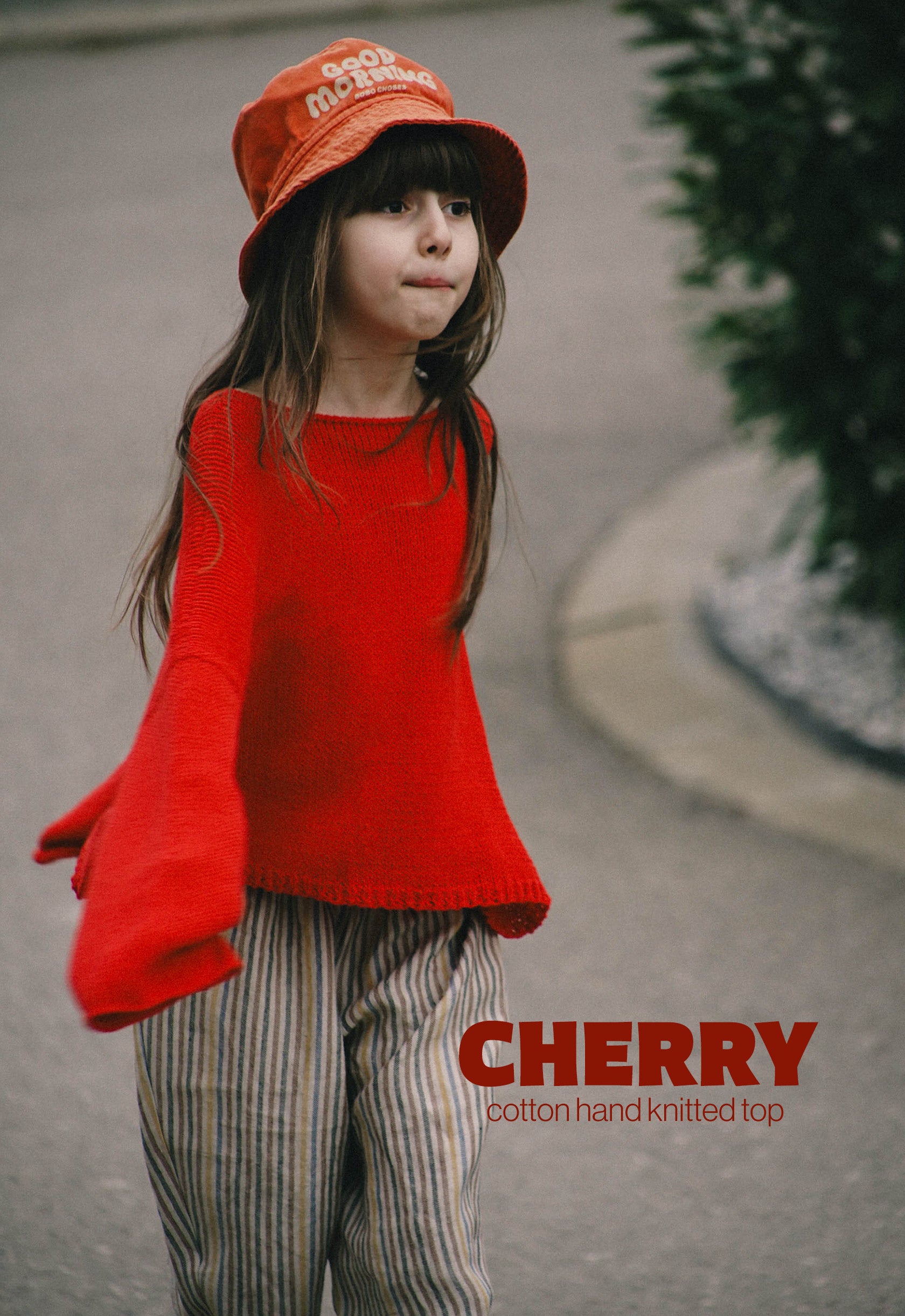 Cherry Hand Knitted Top