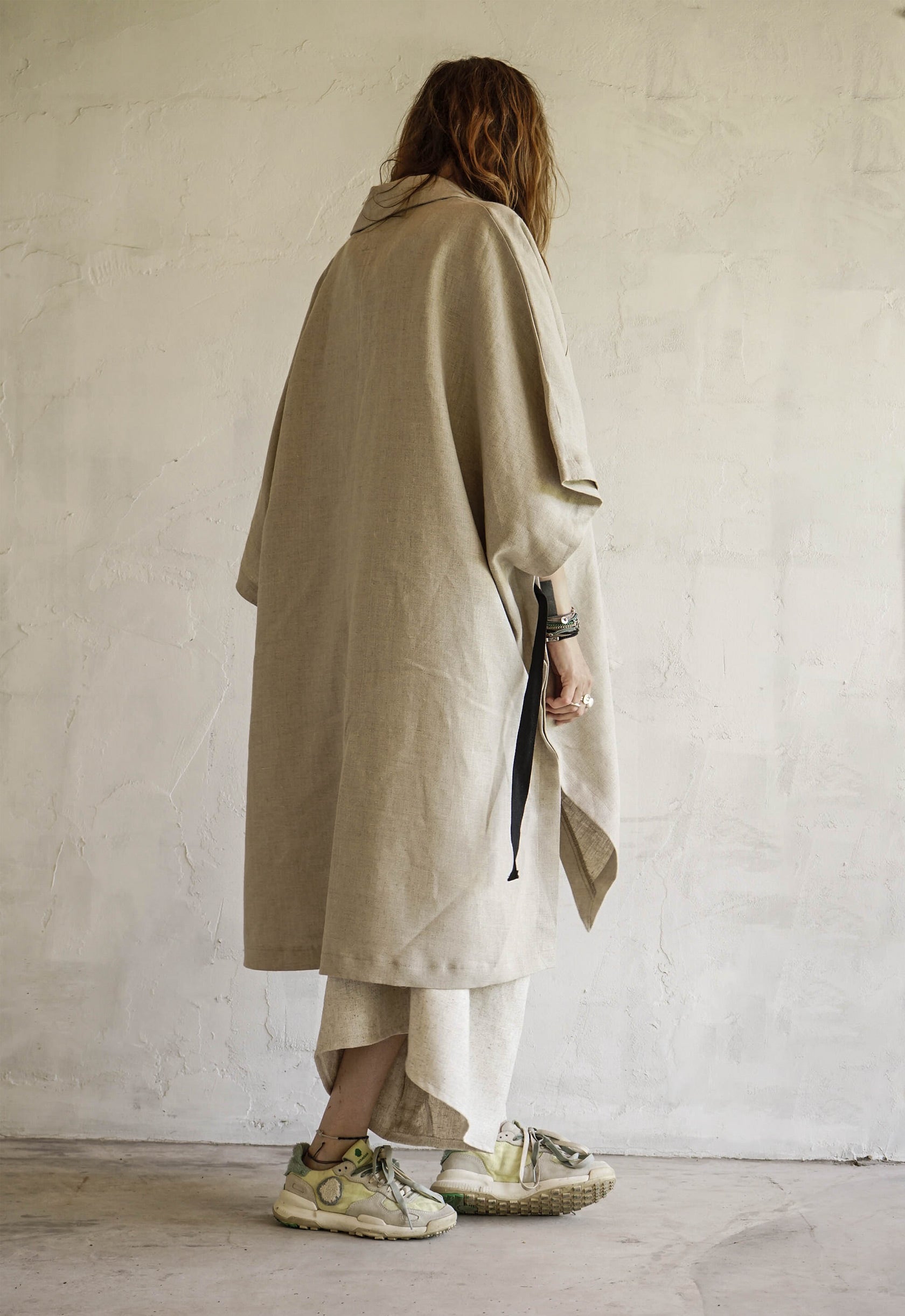 DUST LIGHT LINEN TRENCH