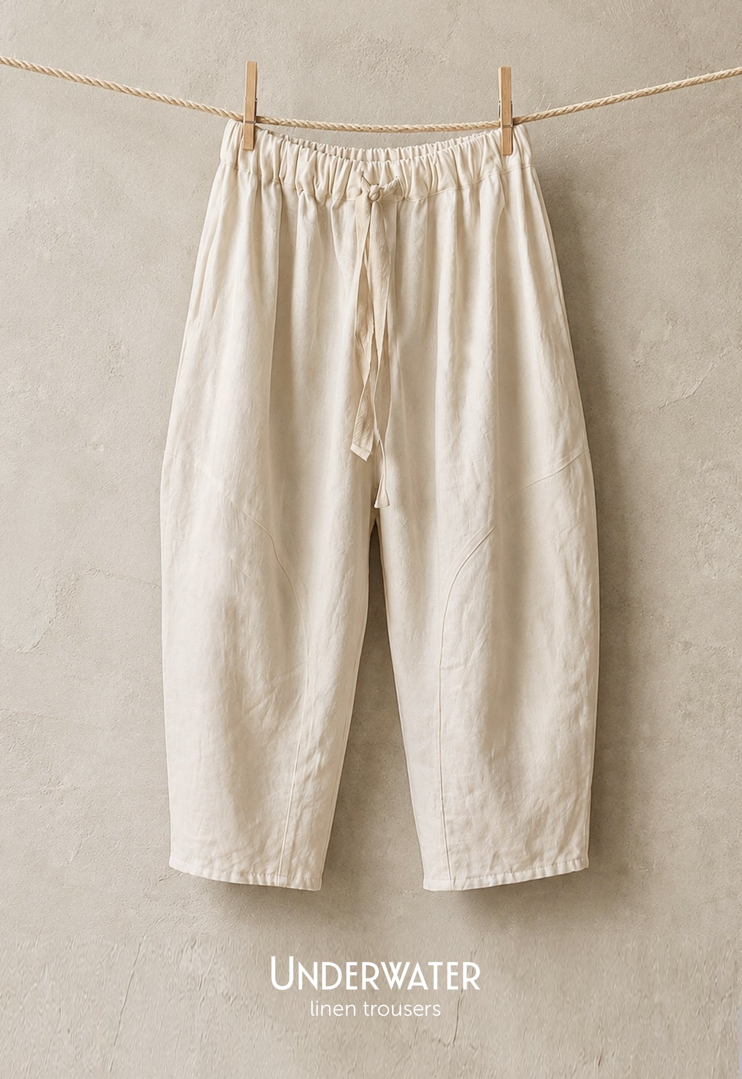 UNDERWATER LINEN TROUSERS
